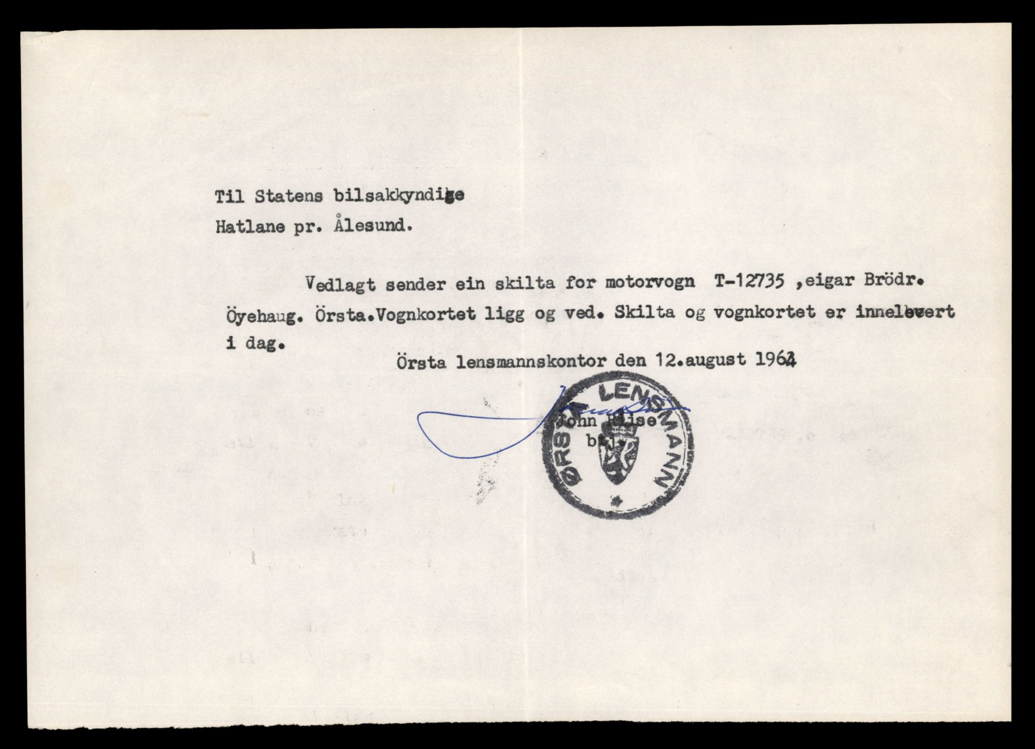 Møre og Romsdal vegkontor - Ålesund trafikkstasjon, AV/SAT-A-4099/F/Fe/L0035: Registreringskort for kjøretøy T 12653 - T 12829, 1927-1998, p. 1939