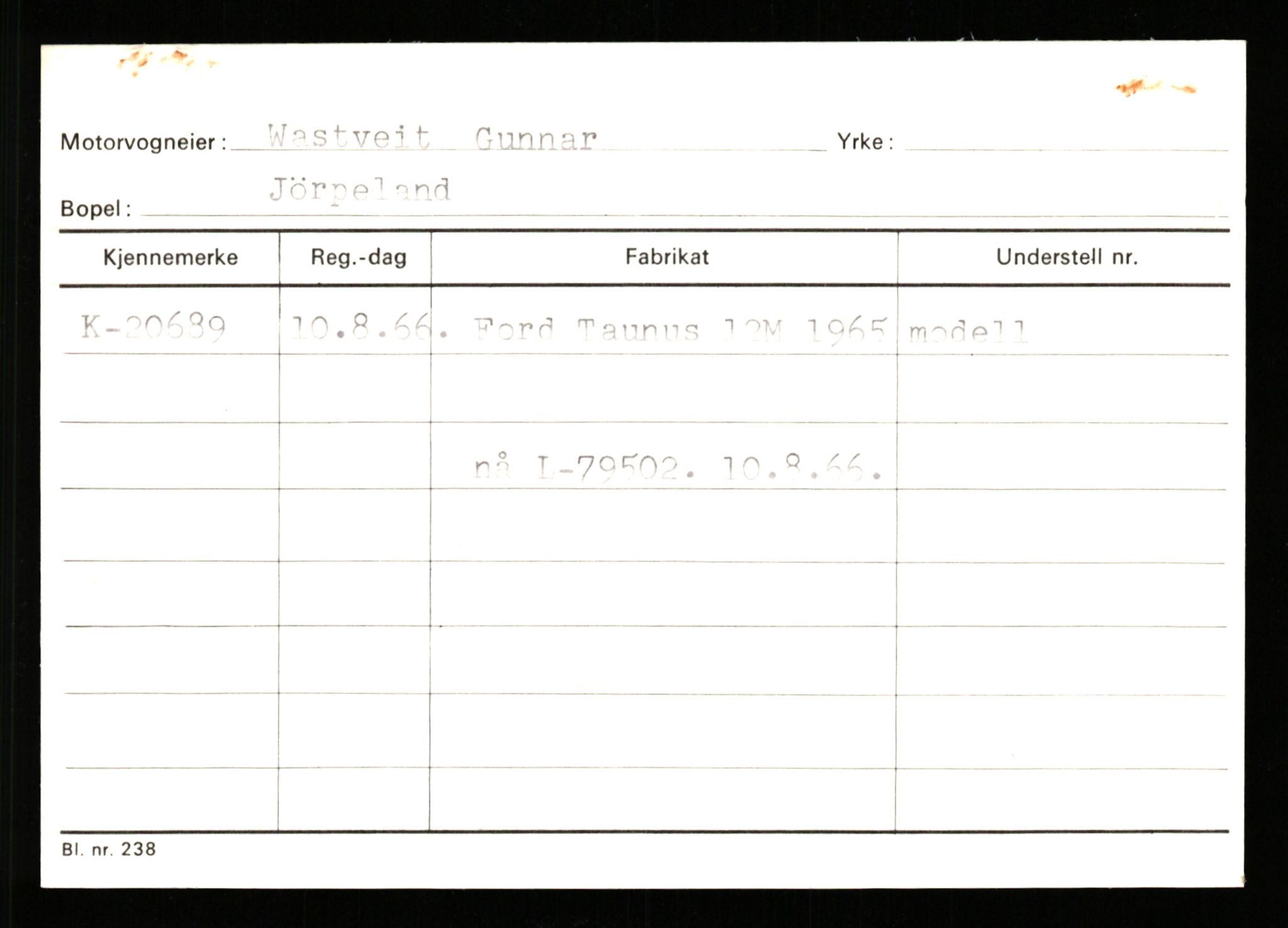 Stavanger trafikkstasjon, AV/SAST-A-101942/0/G/L0004: Registreringsnummer: 15497 - 22957, 1930-1971, p. 2384