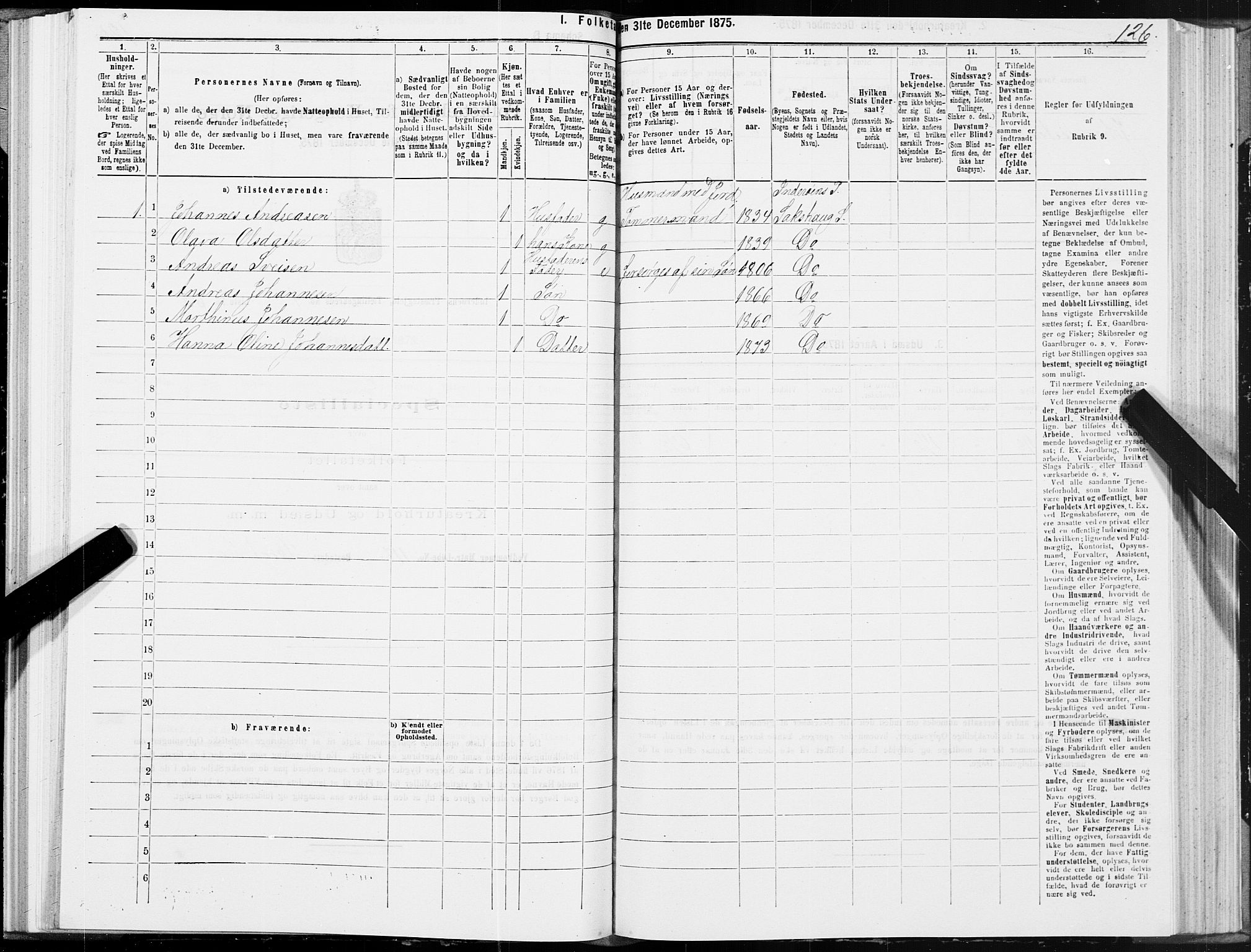 SAT, 1875 census for 1729P Inderøy, 1875, p. 3126