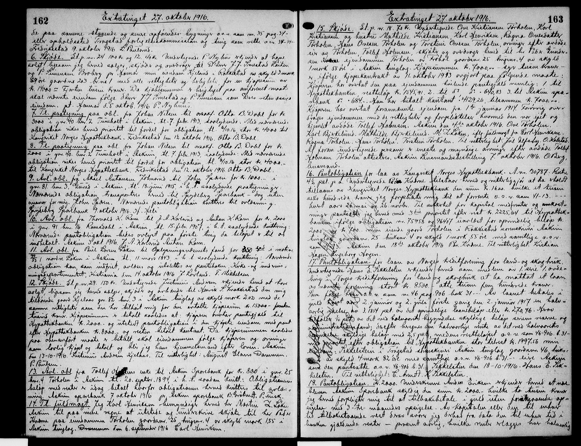 Rakkestad sorenskriveri, AV/SAO-A-10686/G/Gb/Gba/Gbaa/L0032: Mortgage book no. 32, 1916-1918, p. 162-163