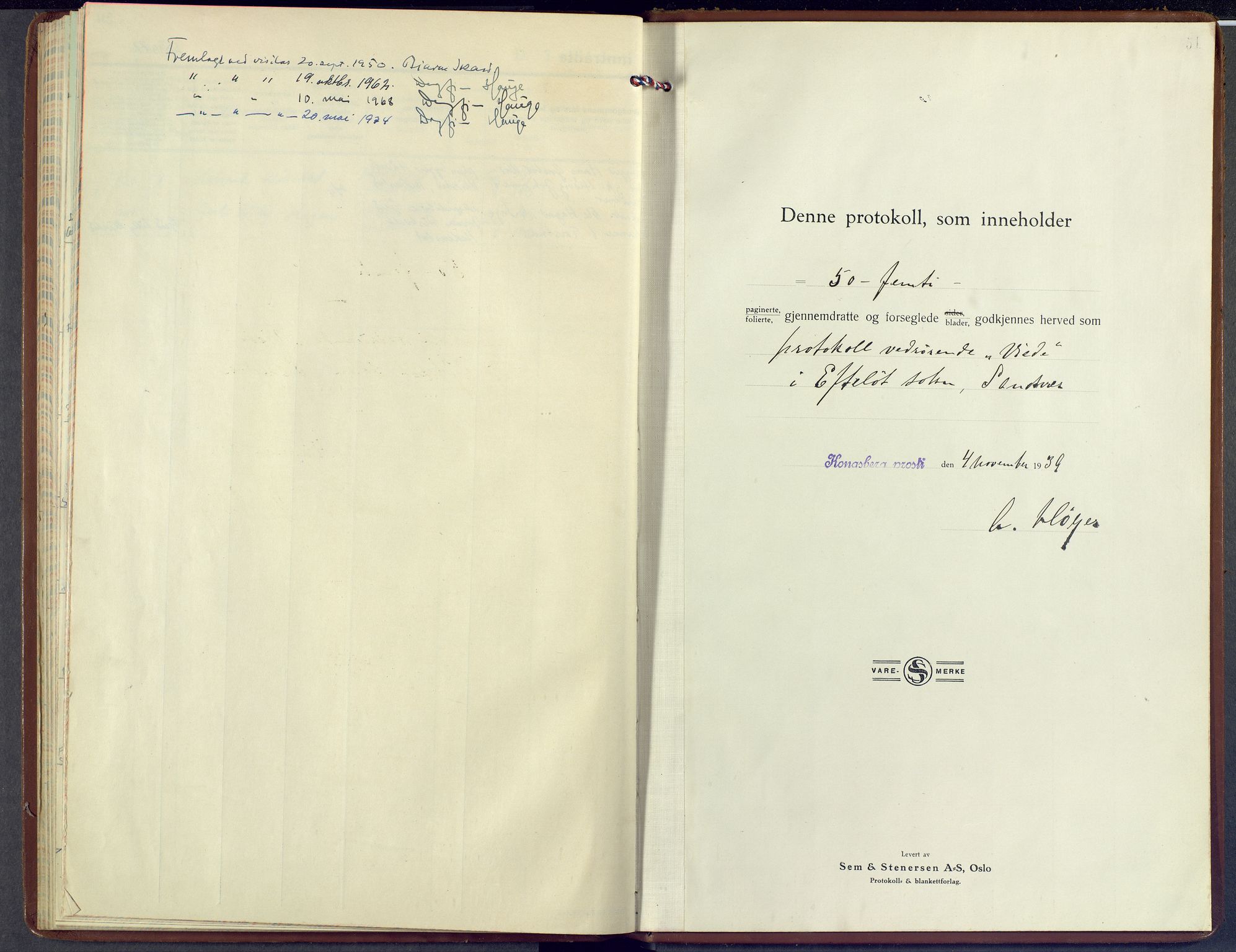 Sandsvær kirkebøker, SAKO/A-244/F/Fb/L0004: Parish register (official) no. II 4, 1939-1971