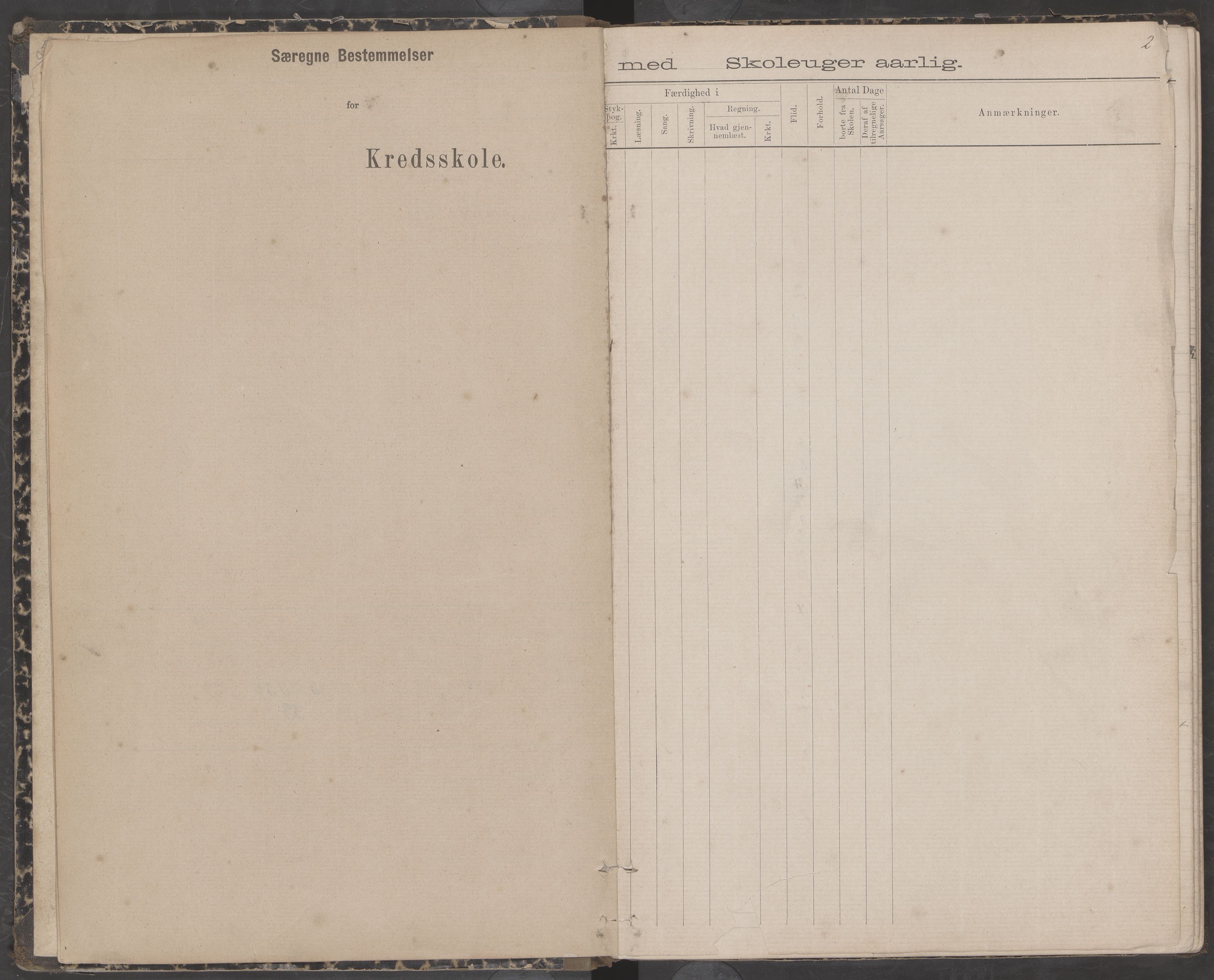 Dønna kommune. Snekkevik skolekrets, AIN/K-18270.510.07/442/L0002: Skoleprotokoll, 1888-1893