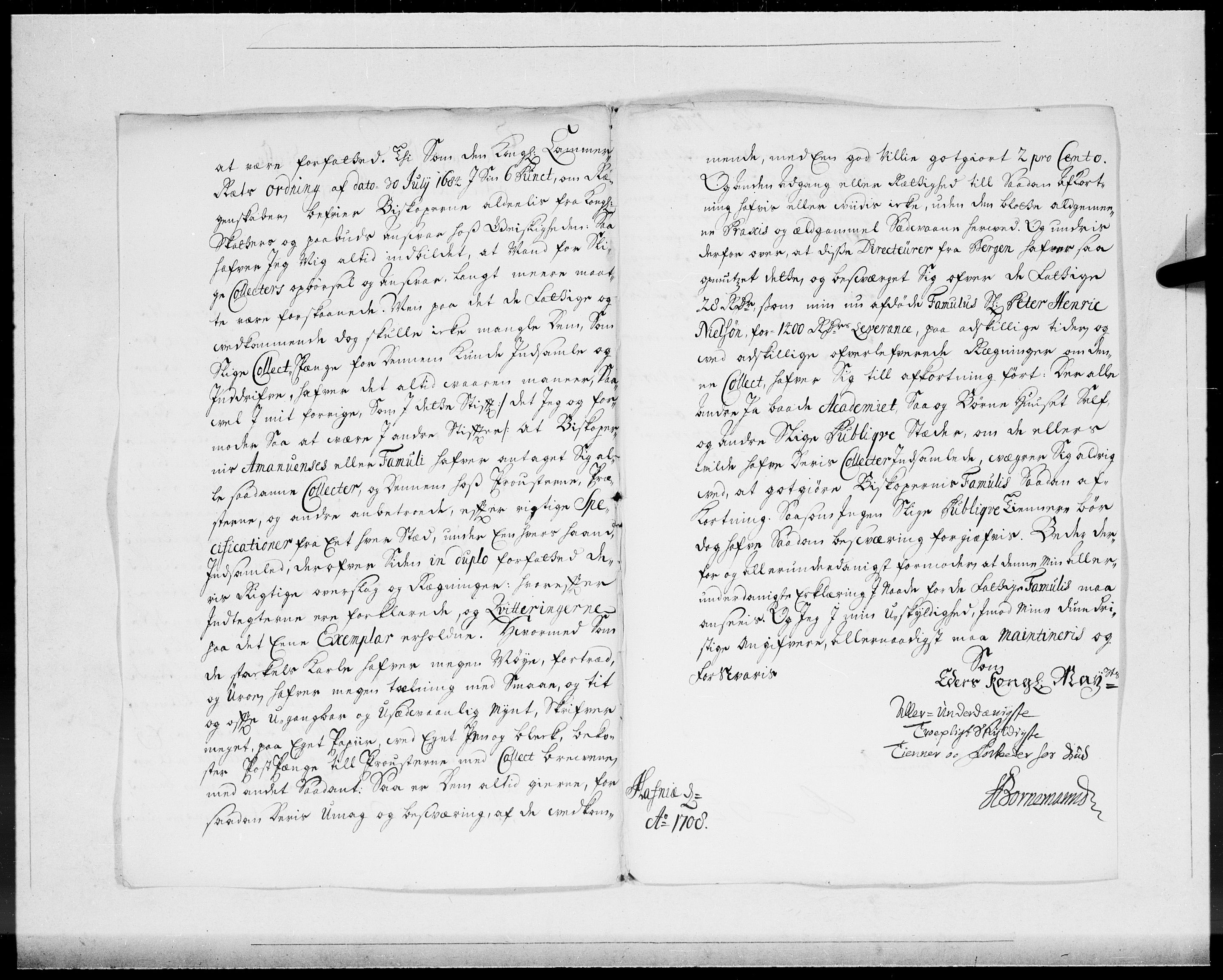 Danske Kanselli 1572-1799, AV/RA-EA-3023/F/Fc/Fcc/Fcca/L0066: Norske innlegg 1572-1799, 1708, p. 29