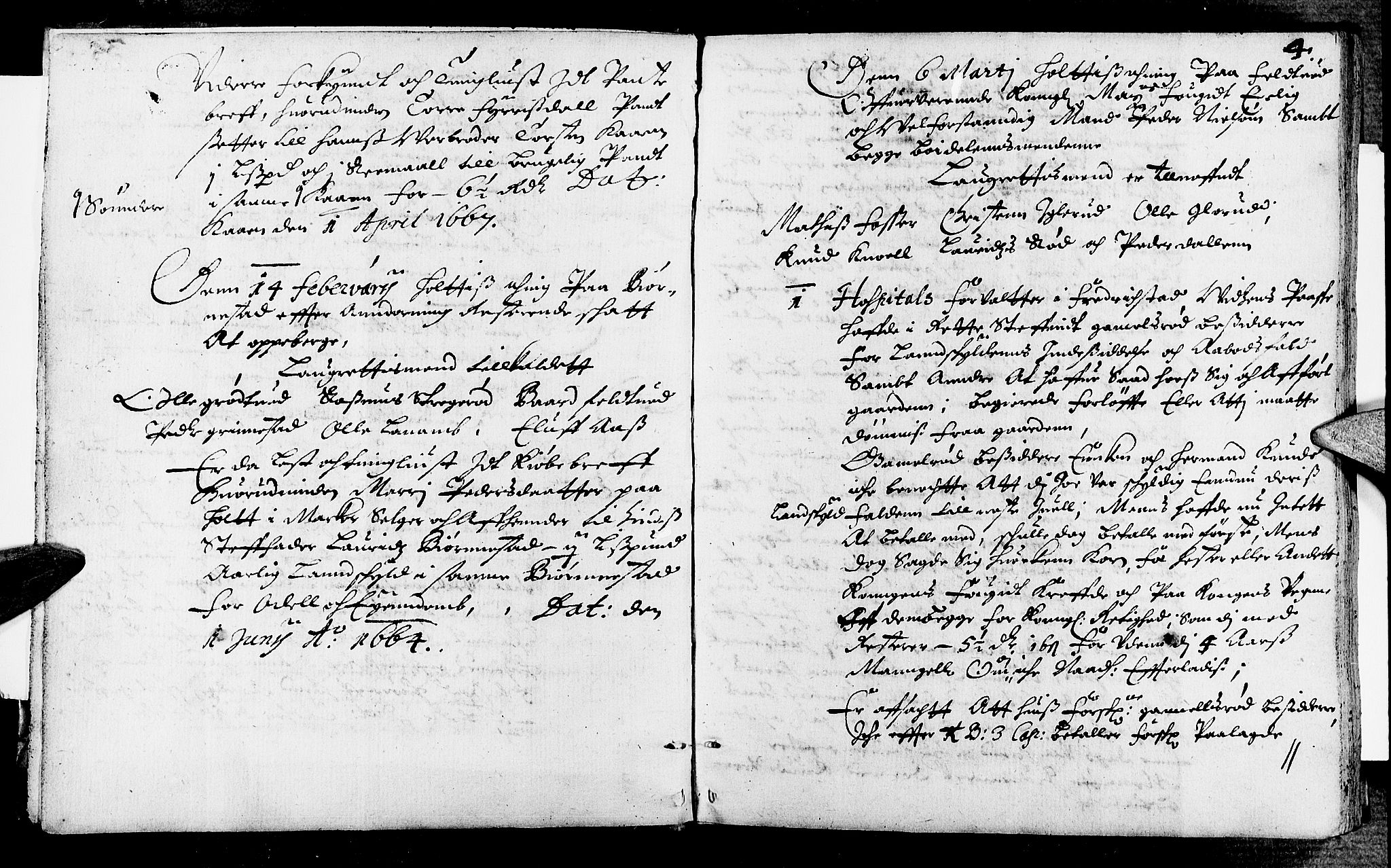 Rakkestad sorenskriveri, SAO/A-10686/F/Fb/L0004: Tingbøker, 1668, p. 3b-4a