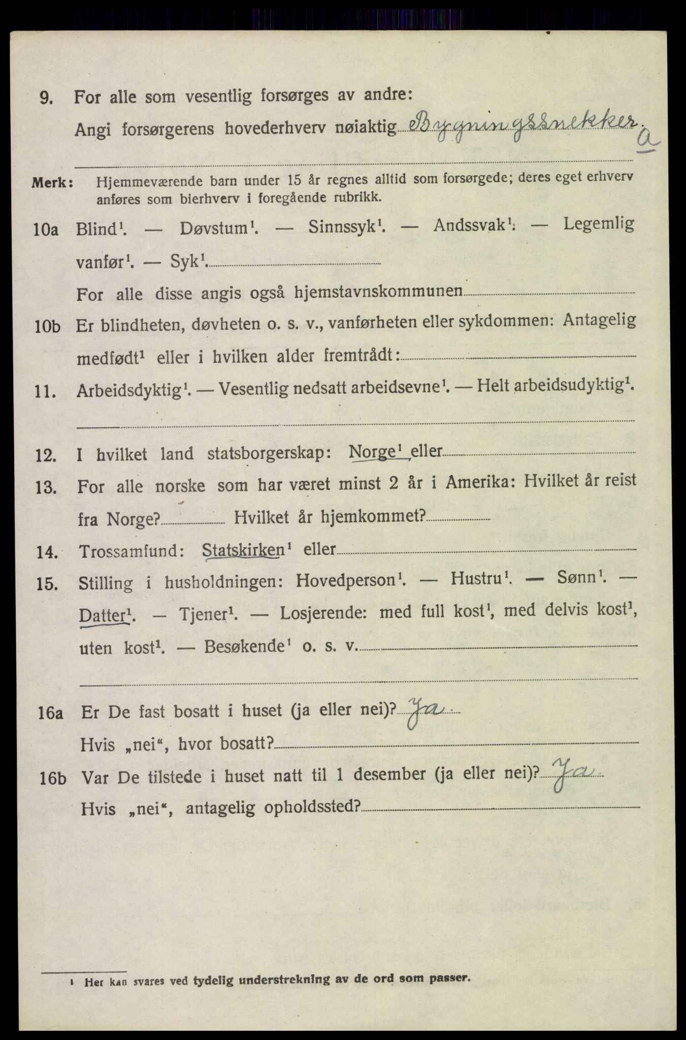 SAH, 1920 census for Åsnes, 1920, p. 5033