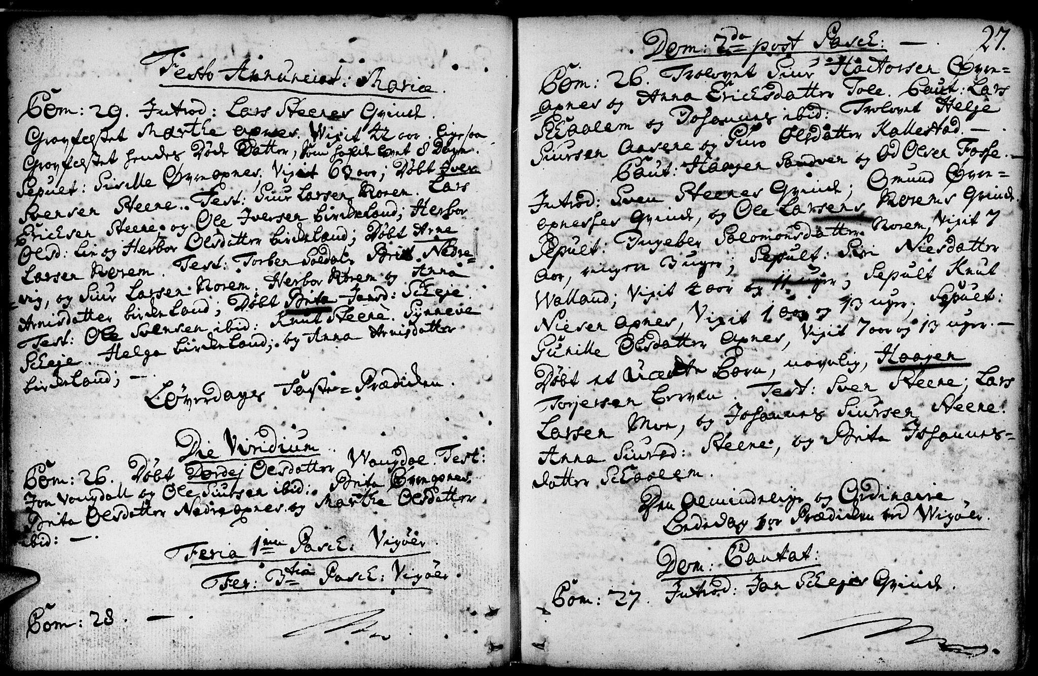 Kvam sokneprestembete, AV/SAB-A-76201/H/Haa: Parish register (official) no. A 3, 1743-1795, p. 27