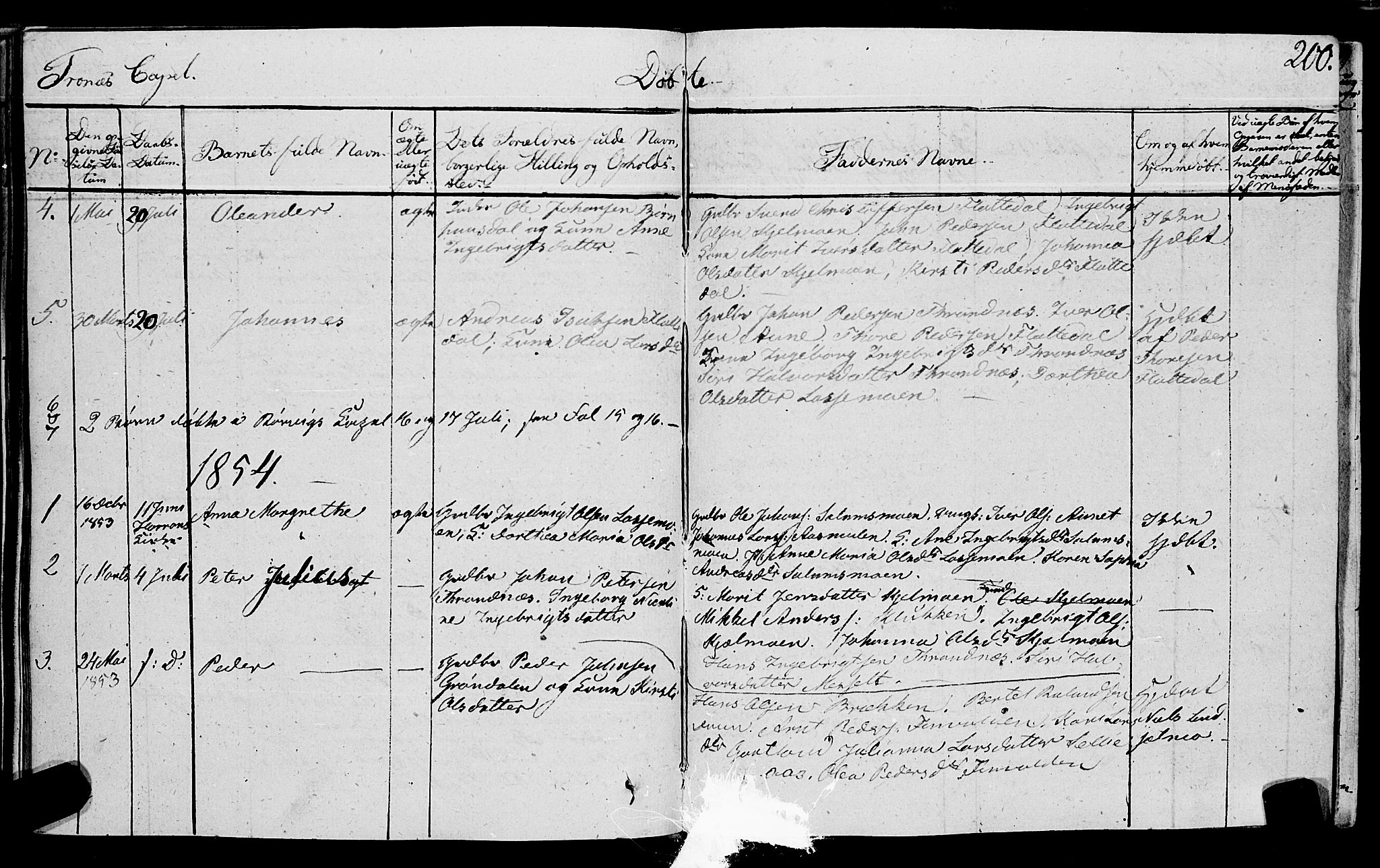 Ministerialprotokoller, klokkerbøker og fødselsregistre - Nord-Trøndelag, SAT/A-1458/762/L0538: Parish register (official) no. 762A02 /2, 1833-1879, p. 200