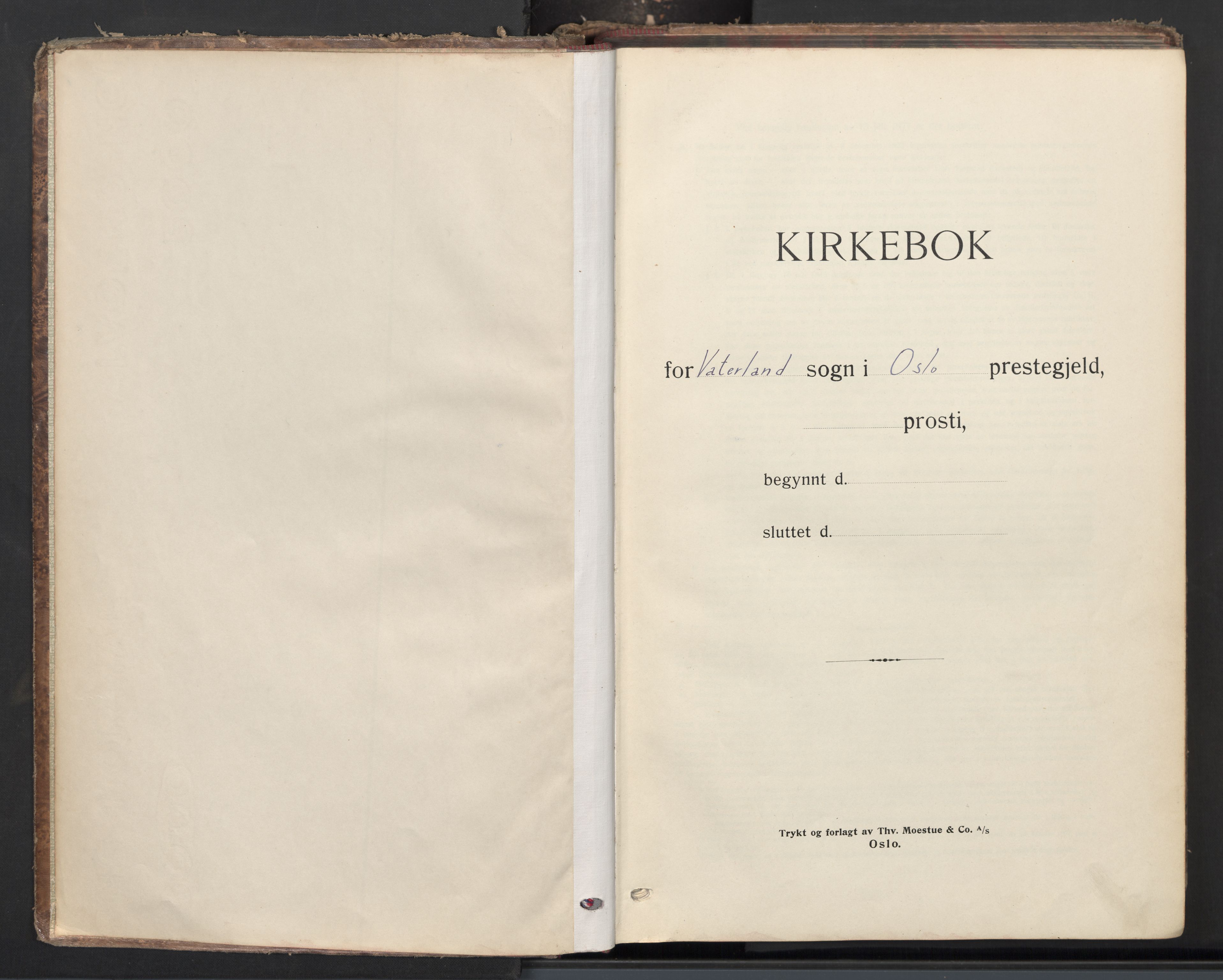 Vaterland prestekontor Kirkebøker, AV/SAO-A-10880/F/Fa/L0005: Parish register (official) no. 5, 1936-1959