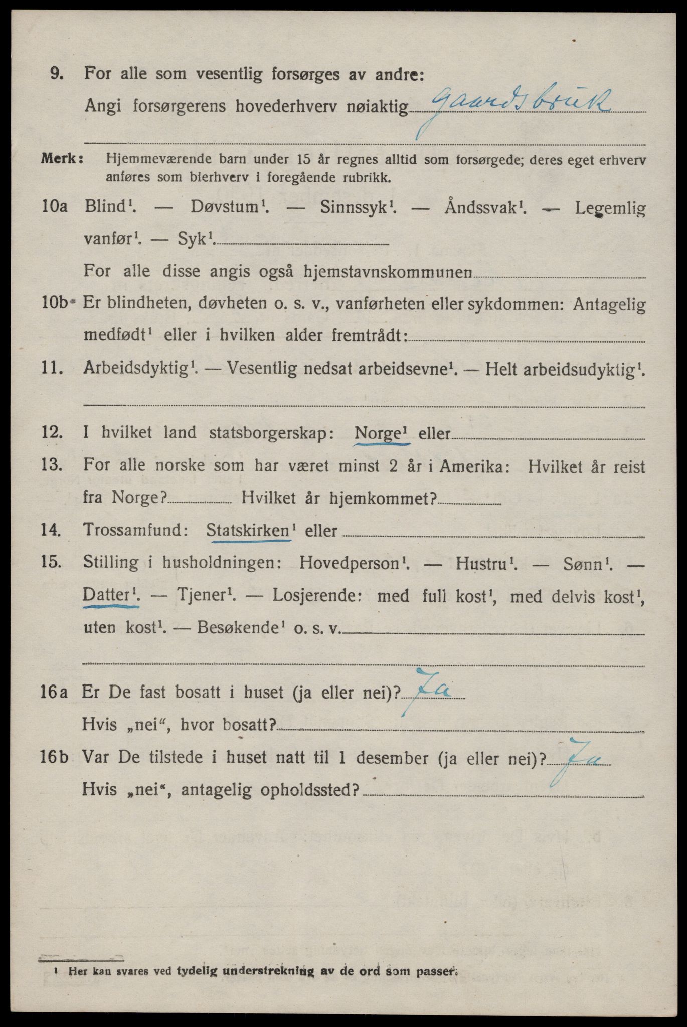 SAST, 1920 census for Vikedal, 1920, p. 1402