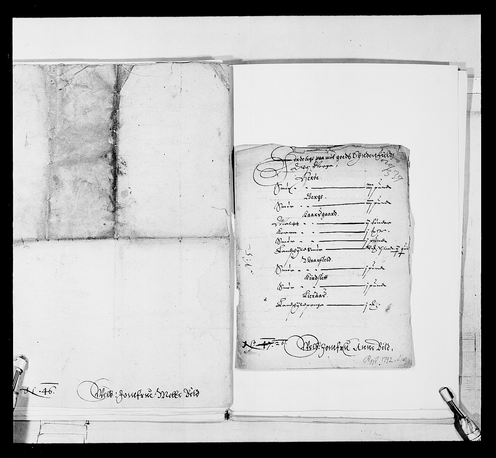 Stattholderembetet 1572-1771, AV/RA-EA-2870/Ek/L0017/0001: Jordebøker 1633-1658: / Adelsjordebøker, 1633-1639, p. 390