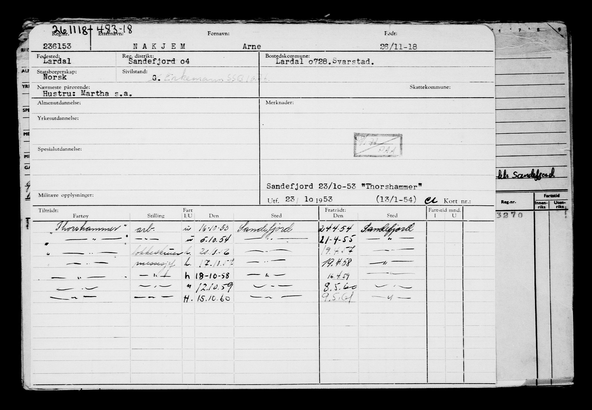 Direktoratet for sjømenn, AV/RA-S-3545/G/Gb/L0164: Hovedkort, 1918, p. 302