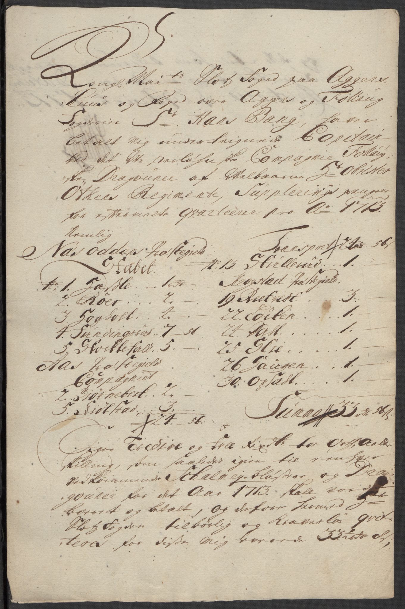 Rentekammeret inntil 1814, Reviderte regnskaper, Fogderegnskap, AV/RA-EA-4092/R10/L0451: Fogderegnskap Aker og Follo, 1713-1714, p. 188