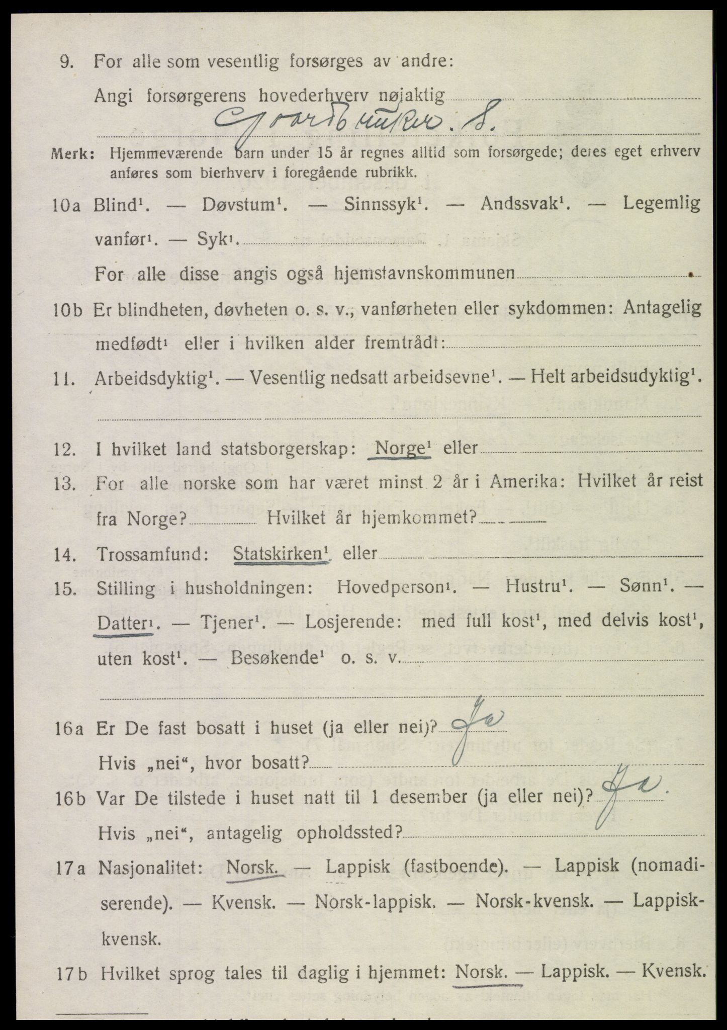 SAT, 1920 census for Røra, 1920, p. 1550