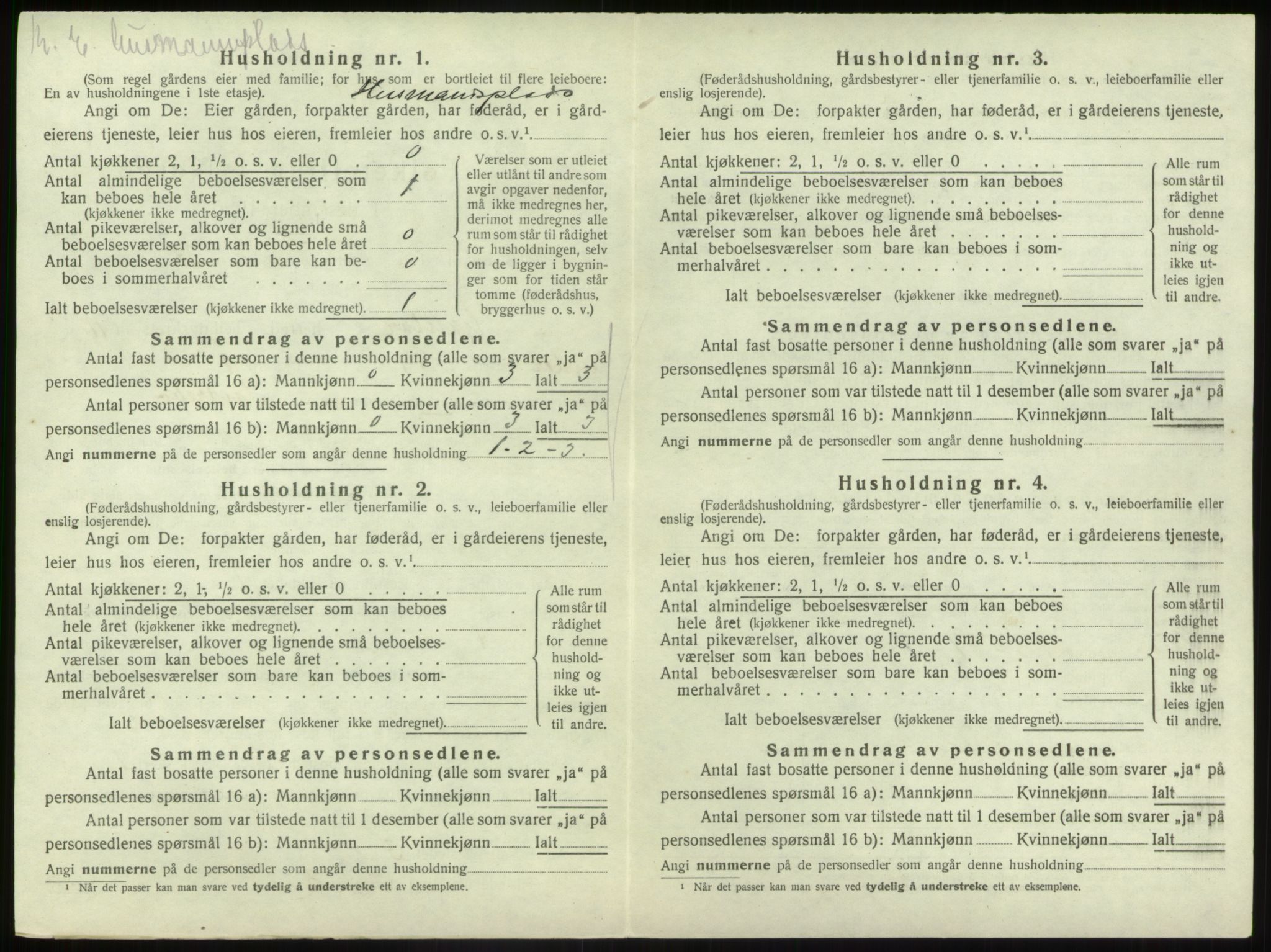 SAB, 1920 census for Gaular, 1920, p. 889