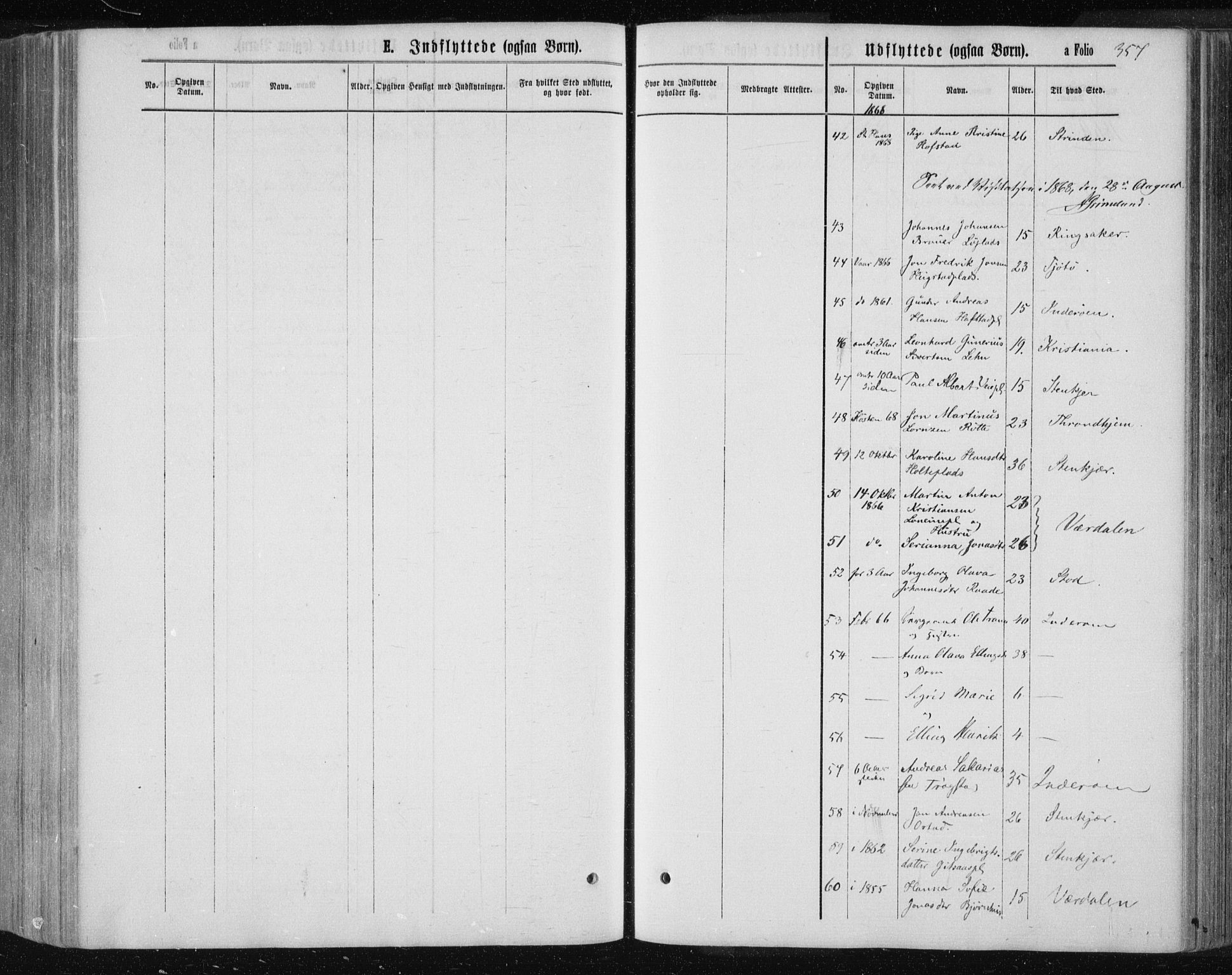 Ministerialprotokoller, klokkerbøker og fødselsregistre - Nord-Trøndelag, AV/SAT-A-1458/735/L0345: Parish register (official) no. 735A08 /1, 1863-1872, p. 357