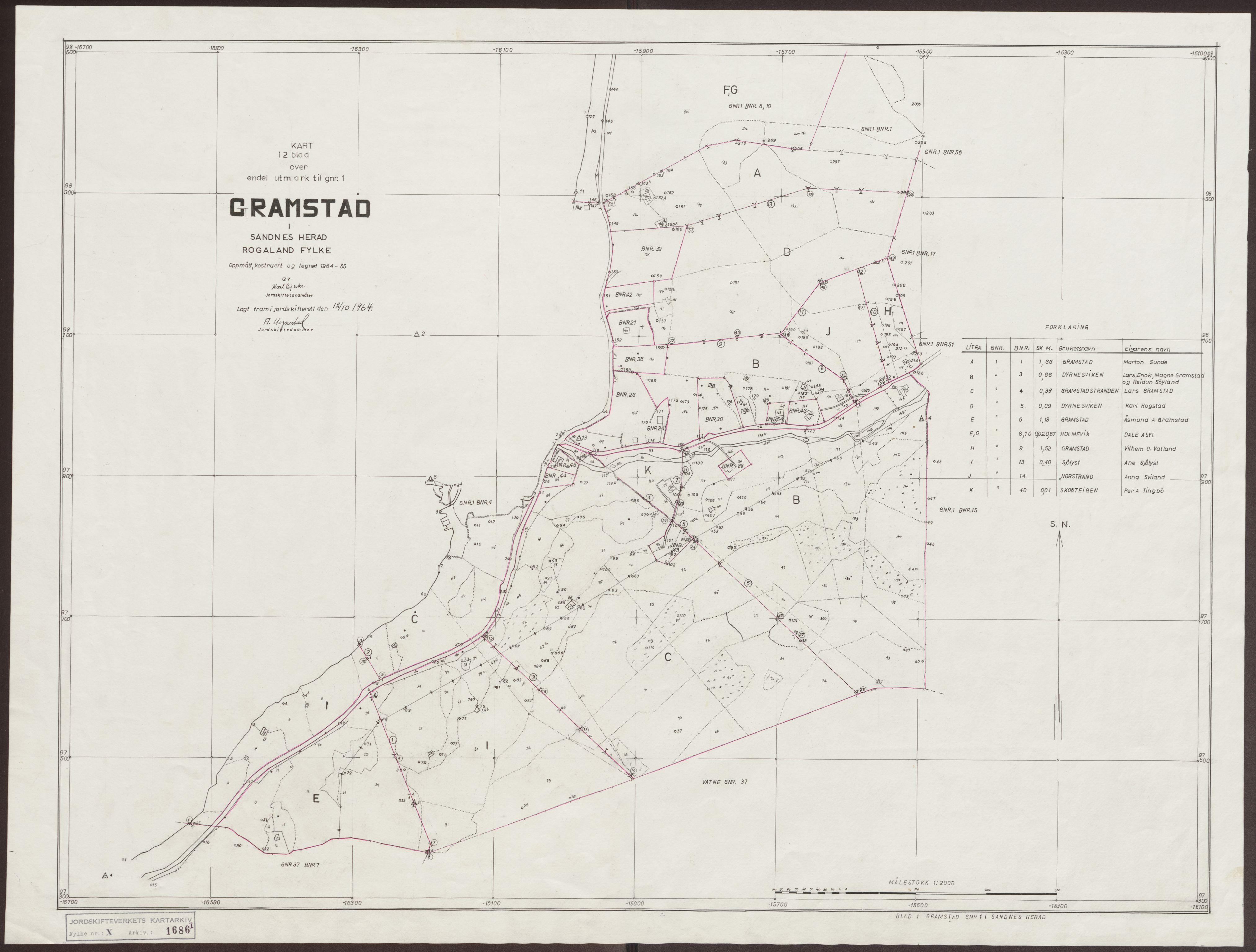 Jordskifteverkets kartarkiv, AV/RA-S-3929/T, 1859-1988, p. 2076