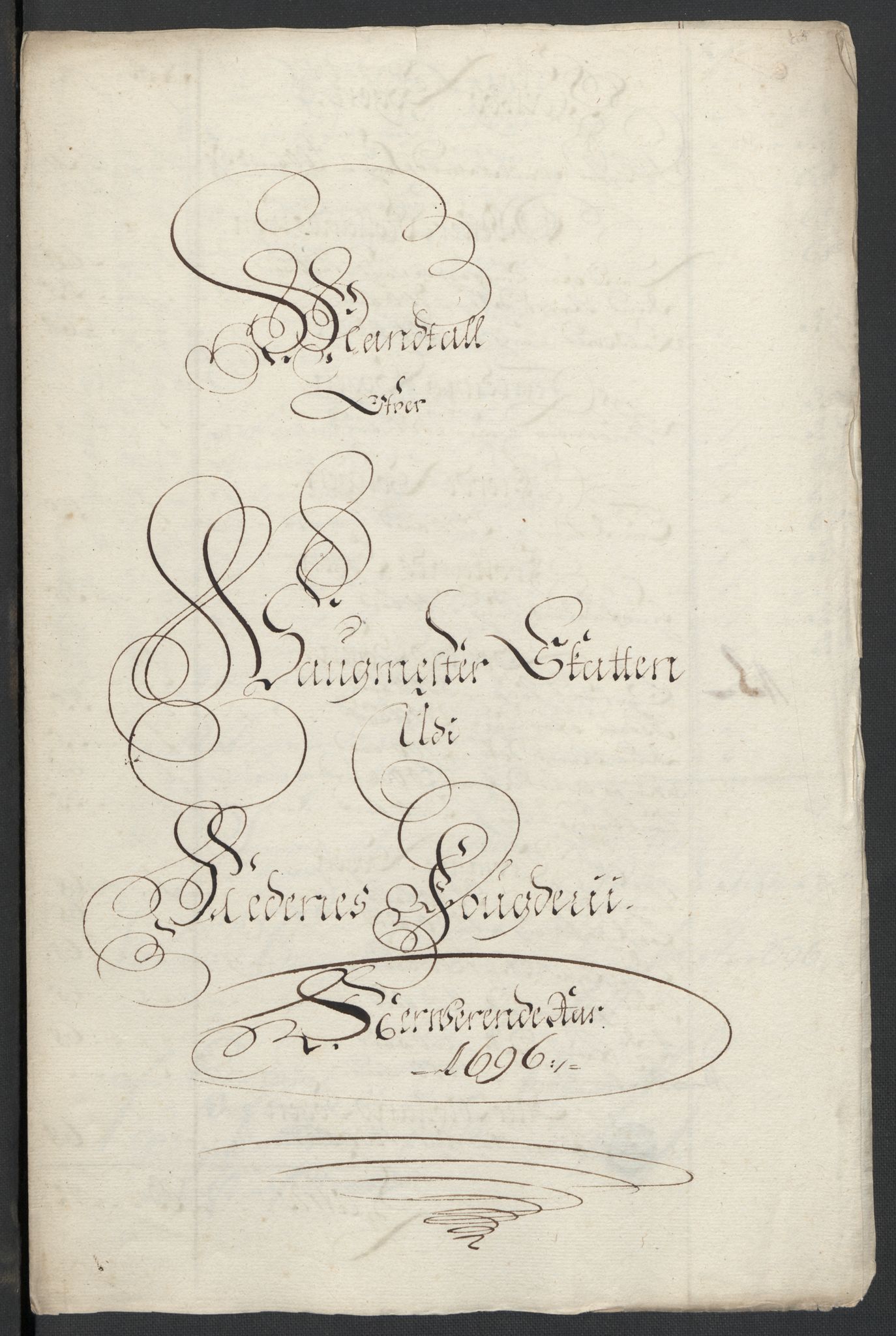 Rentekammeret inntil 1814, Reviderte regnskaper, Fogderegnskap, AV/RA-EA-4092/R39/L2313: Fogderegnskap Nedenes, 1696-1697, p. 33