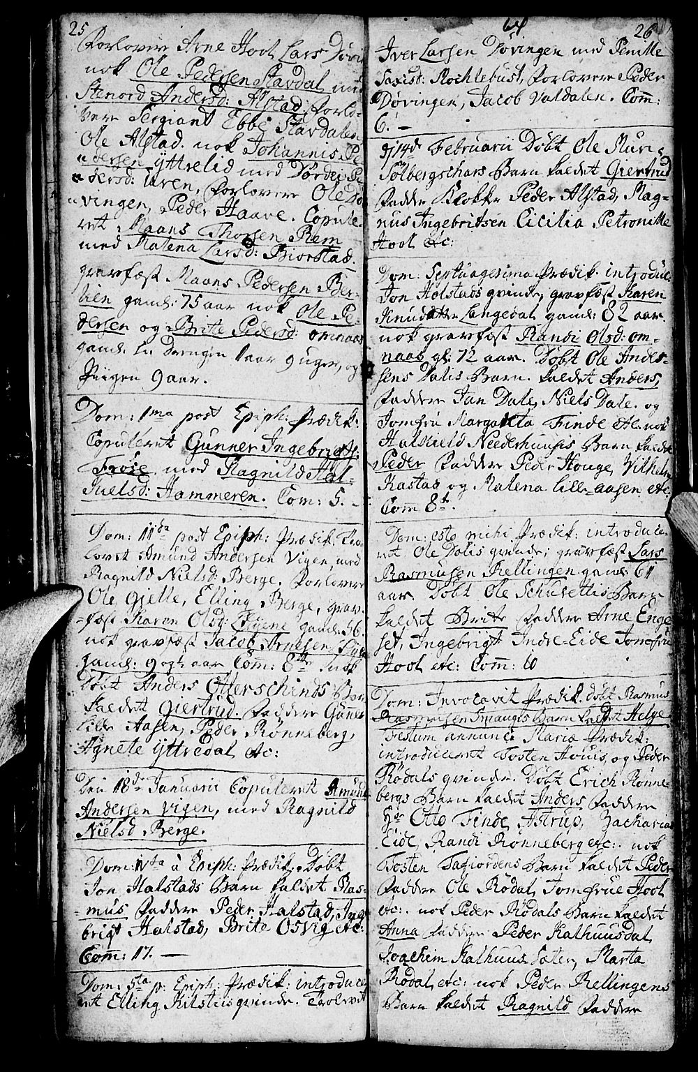 Ministerialprotokoller, klokkerbøker og fødselsregistre - Møre og Romsdal, SAT/A-1454/519/L0243: Parish register (official) no. 519A02, 1760-1770, p. 25-26