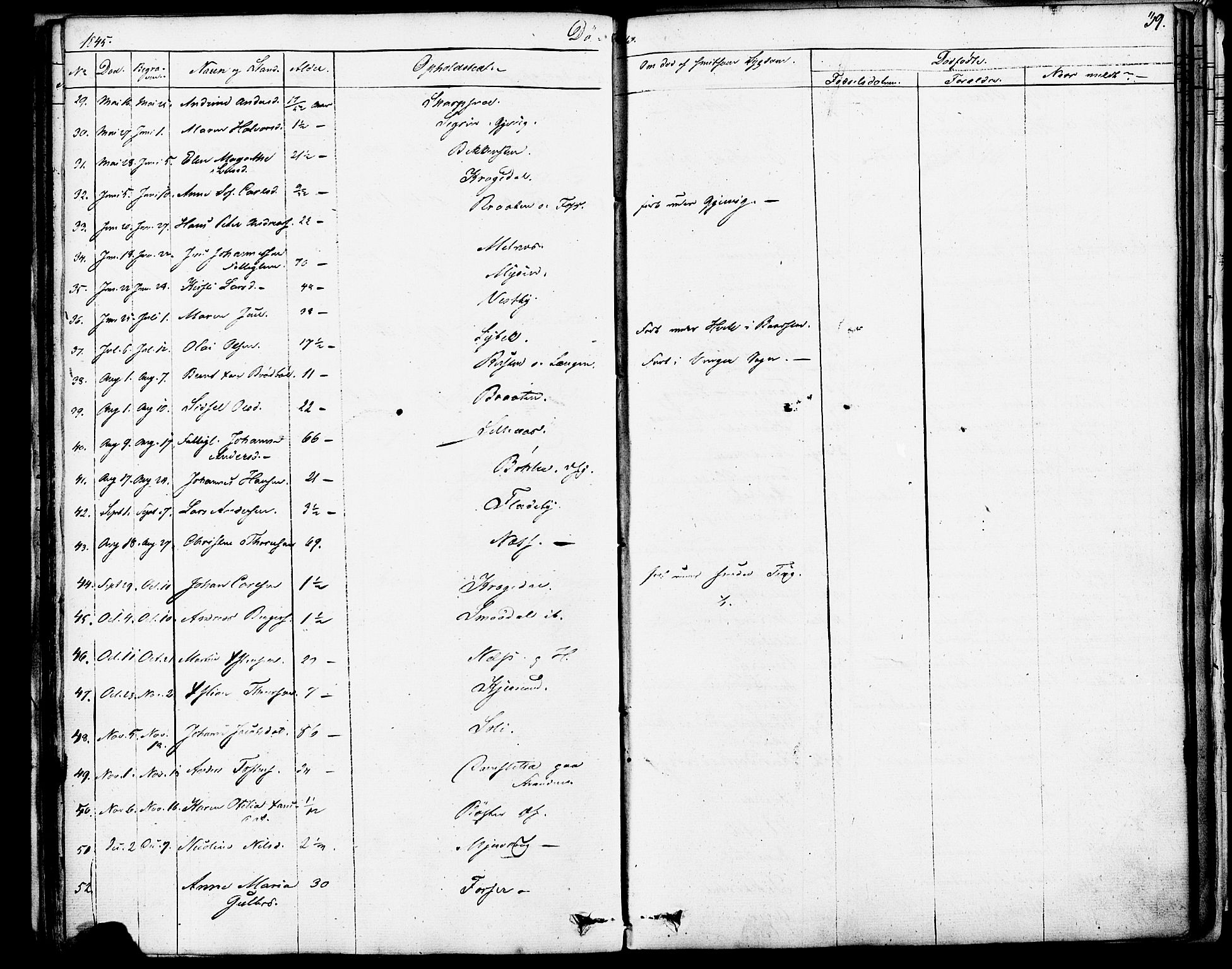 Enebakk prestekontor Kirkebøker, SAO/A-10171c/F/Fa/L0013: Parish register (official) no. I 13, 1832-1882, p. 39