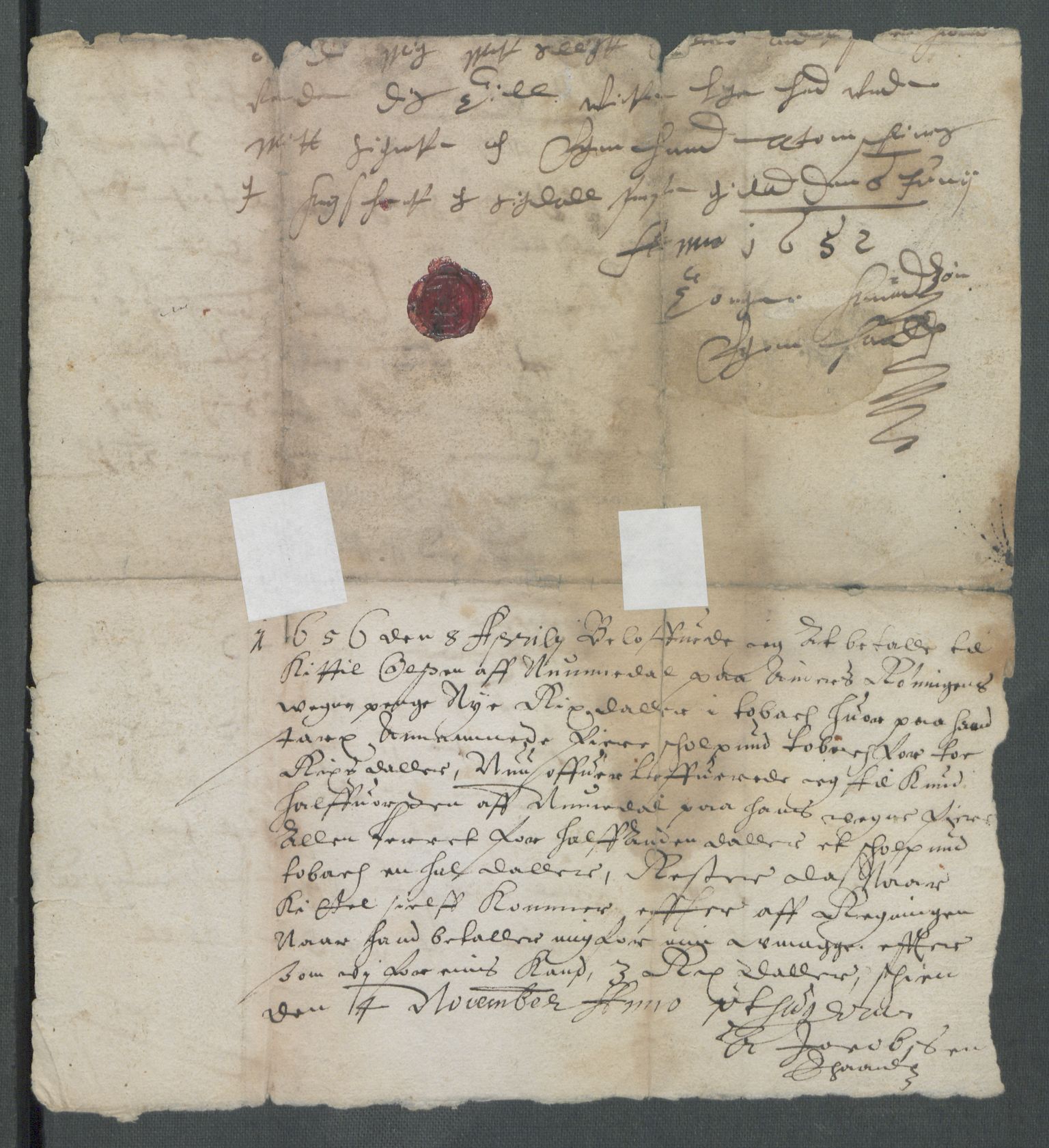 Riksarkivets diplomsamling, AV/RA-EA-5965/F02/L0165: Dokumenter, 1652-1653, p. 59