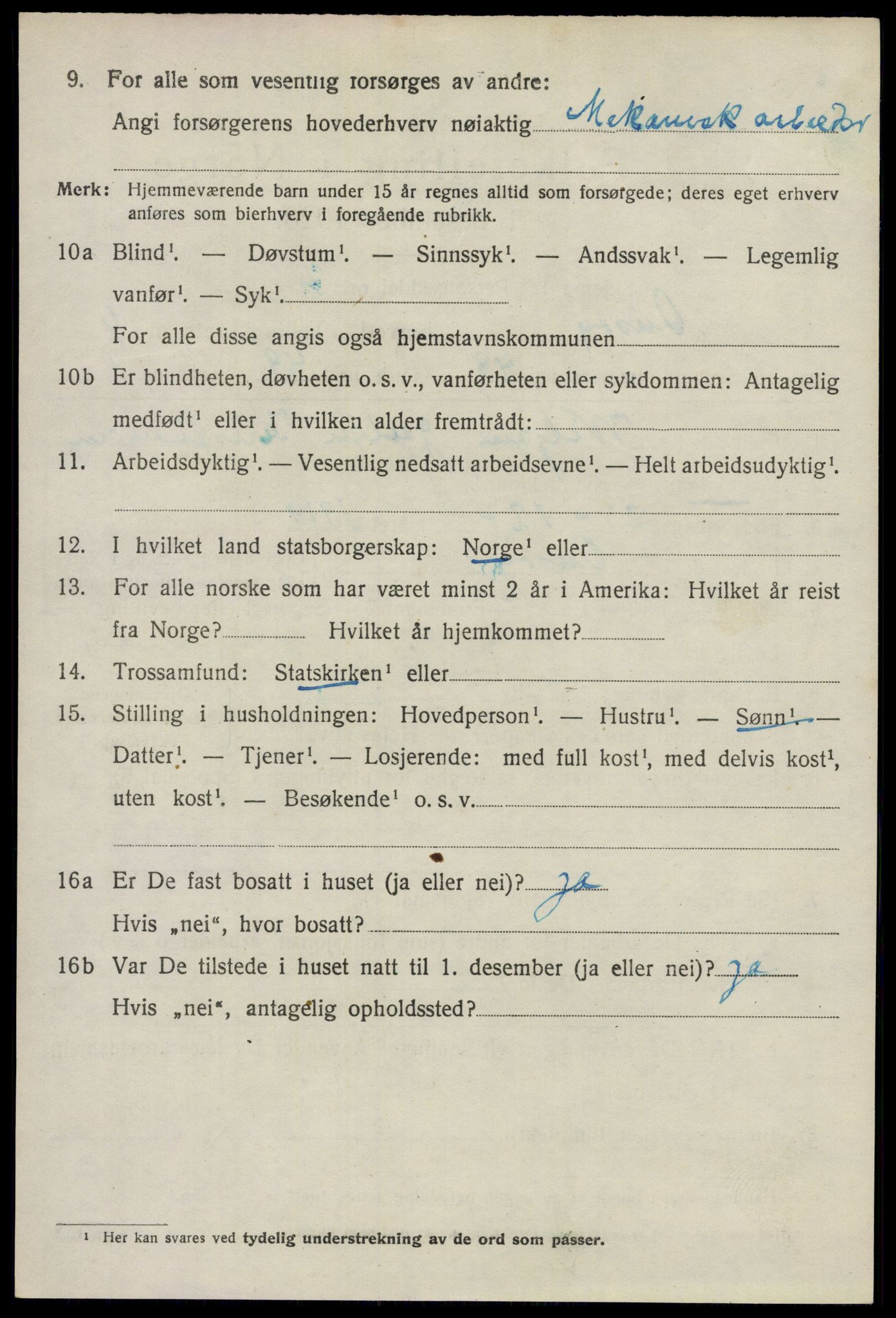 SAO, 1920 census for Onsøy, 1920, p. 9069