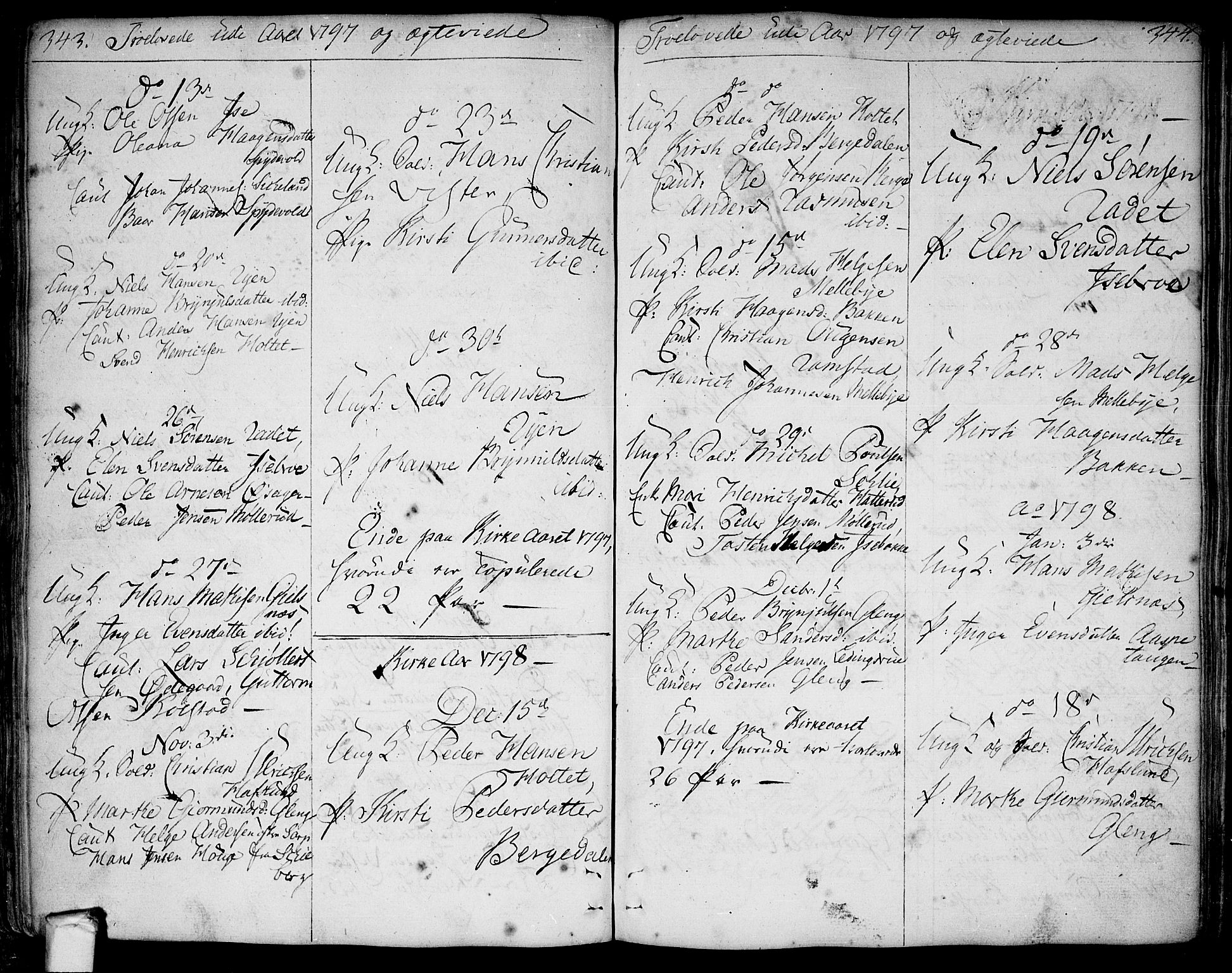 Tune prestekontor Kirkebøker, AV/SAO-A-2007/F/Fa/L0004: Parish register (official) no. 4, 1797-1815, p. 343-344