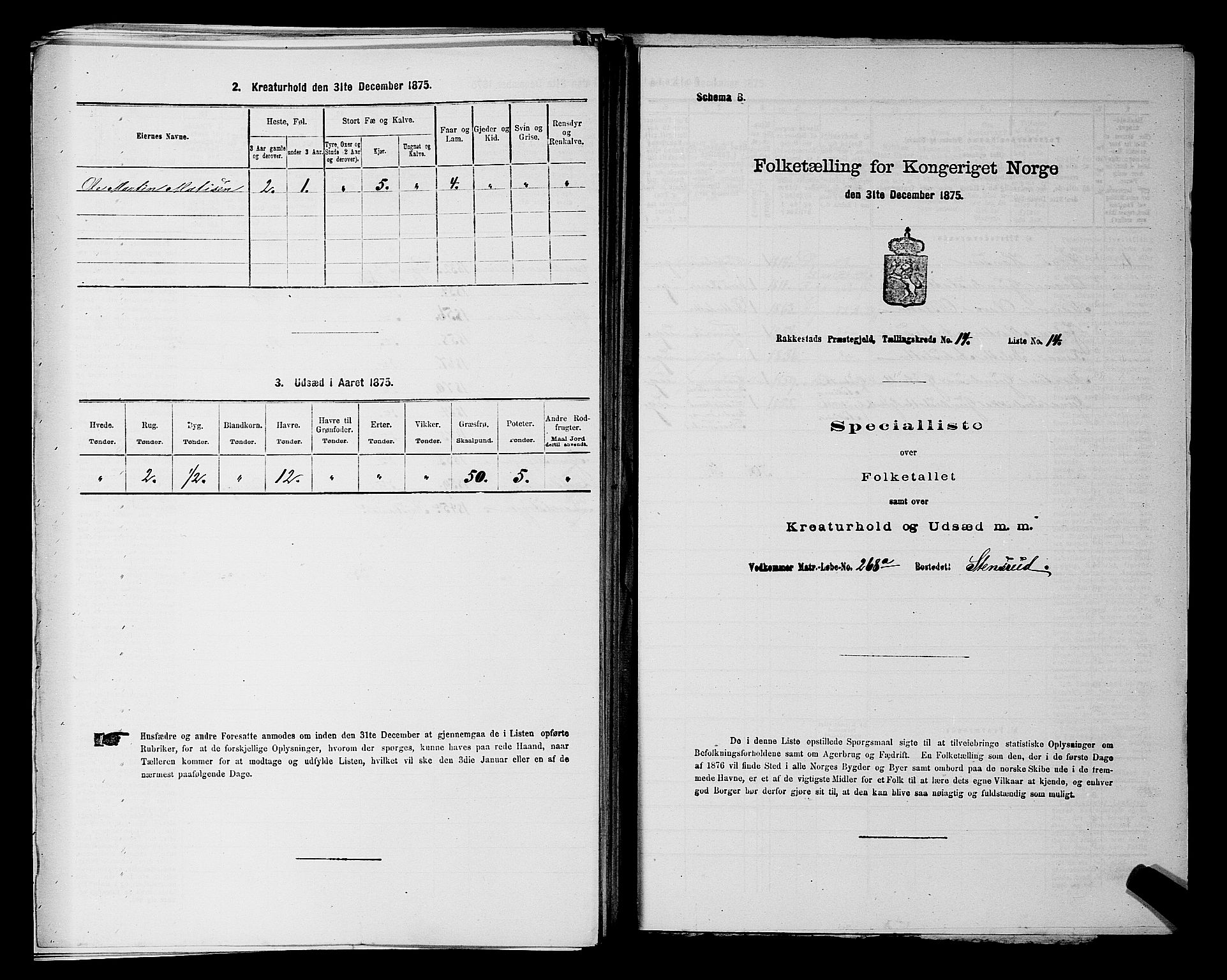 RA, 1875 census for 0128P Rakkestad, 1875, p. 1723