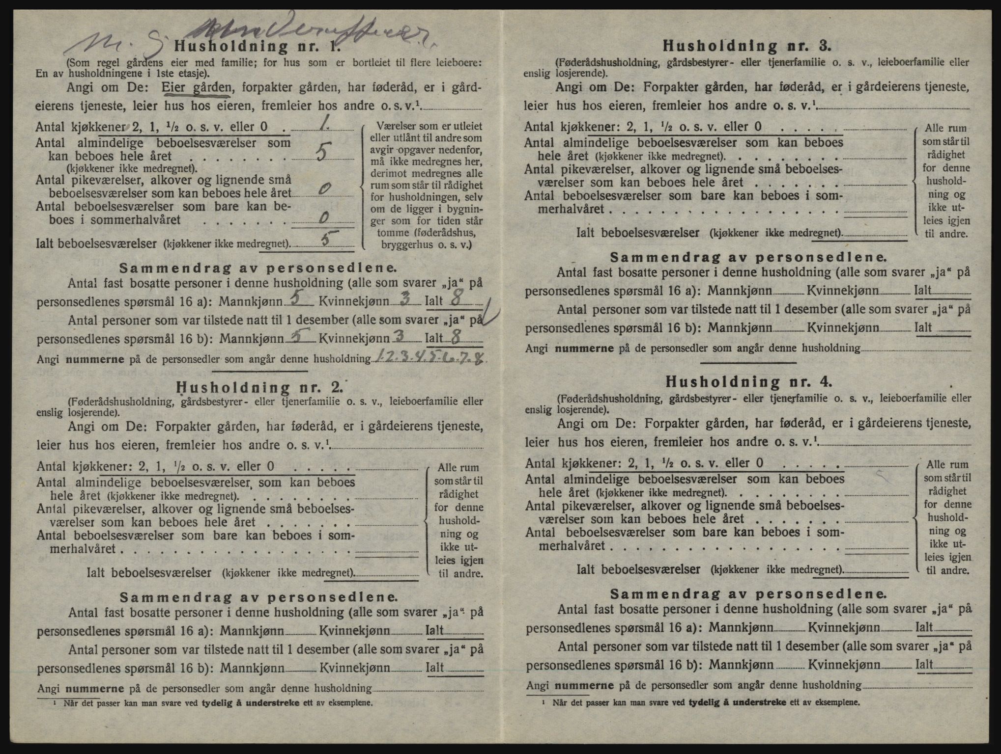 SAO, 1920 census for Aremark, 1920, p. 624