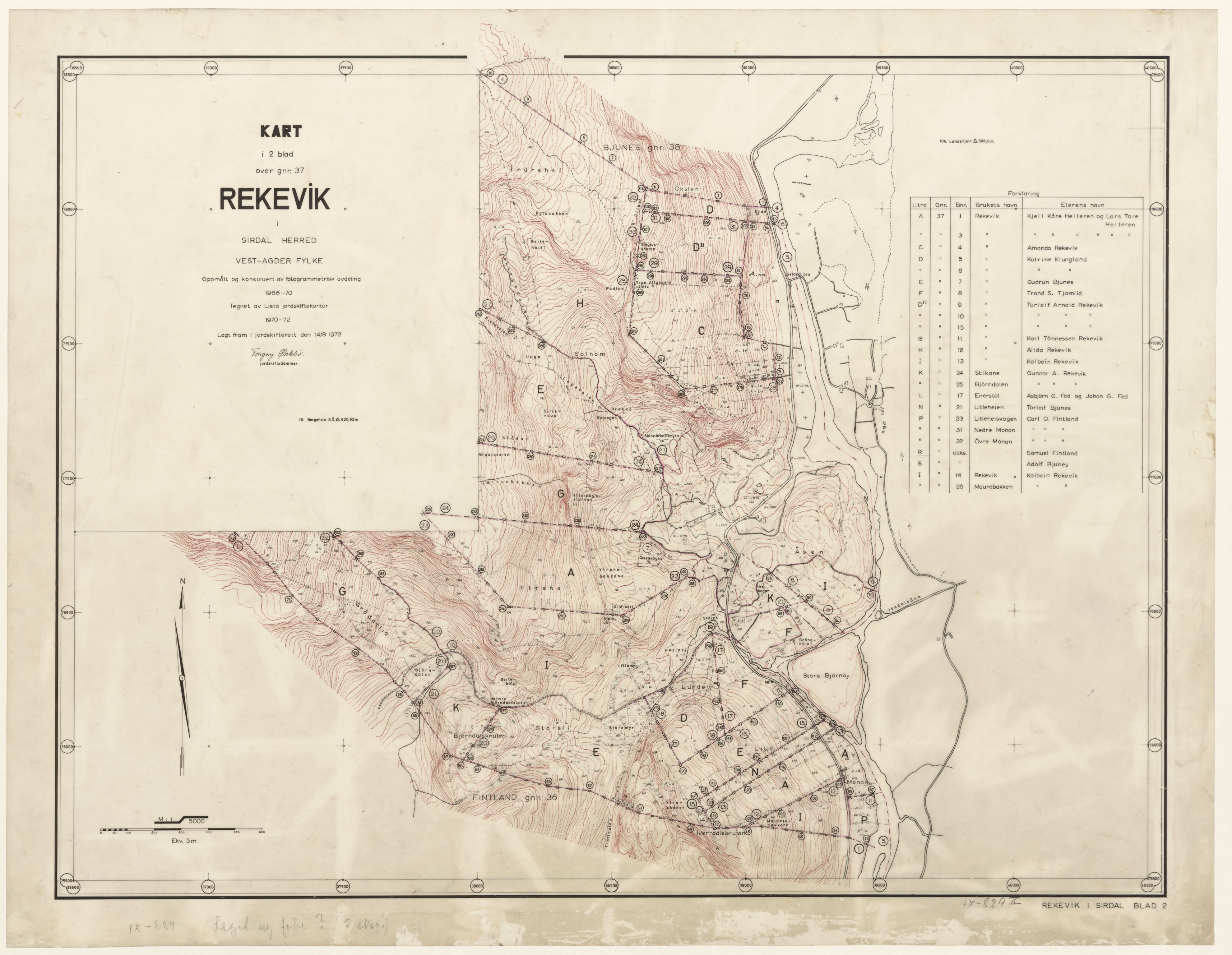 Jordskifteverkets kartarkiv, AV/RA-S-3929/T, 1859-1988, p. 1074