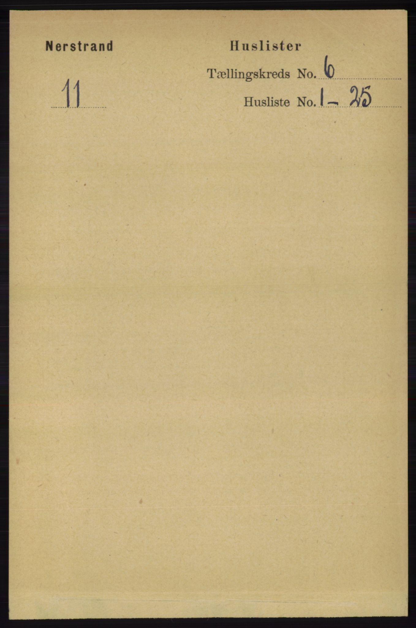 RA, 1891 census for 1139 Nedstrand, 1891, p. 997
