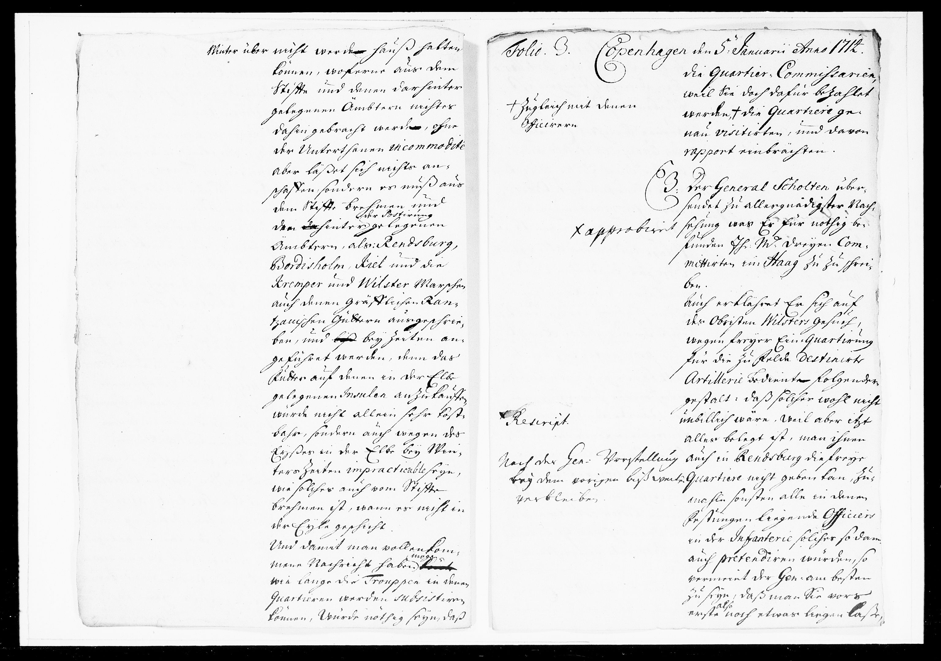Krigskollegiet, Krigskancelliet, DRA/A-0006/-/1003-1013: Refererede sager, 1714, p. 15