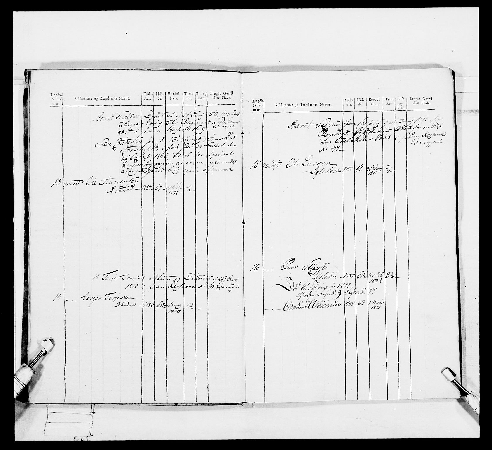 Generalitets- og kommissariatskollegiet, Det kongelige norske kommissariatskollegium, AV/RA-EA-5420/E/Eh/L0113: Vesterlenske nasjonale infanteriregiment, 1812, p. 222