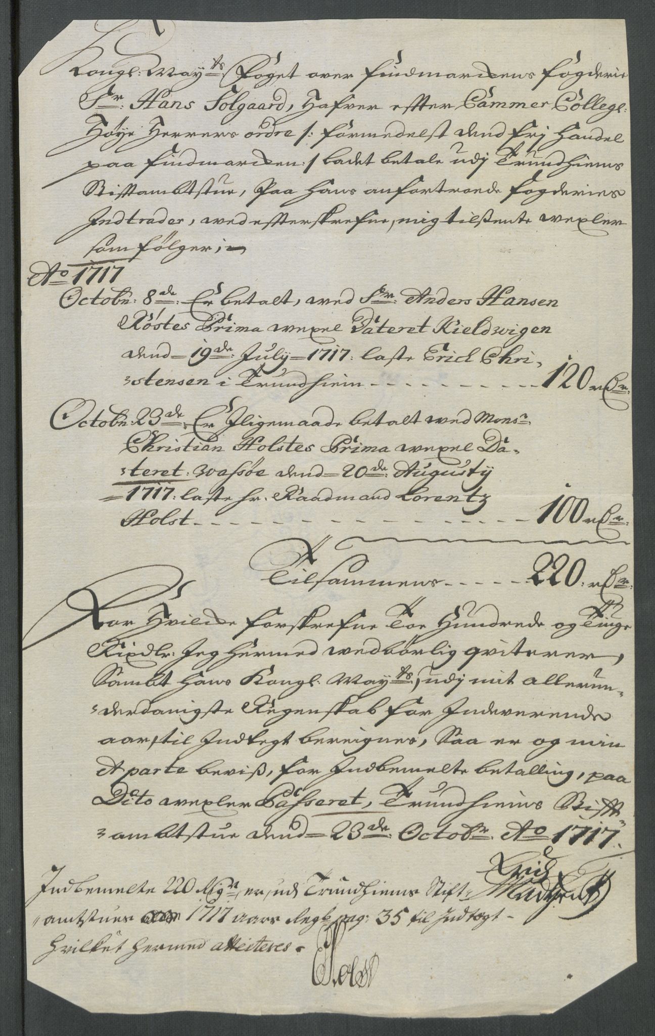 Rentekammeret inntil 1814, Reviderte regnskaper, Fogderegnskap, AV/RA-EA-4092/R69/L4857: Fogderegnskap Finnmark/Vardøhus, 1716-1718, p. 362