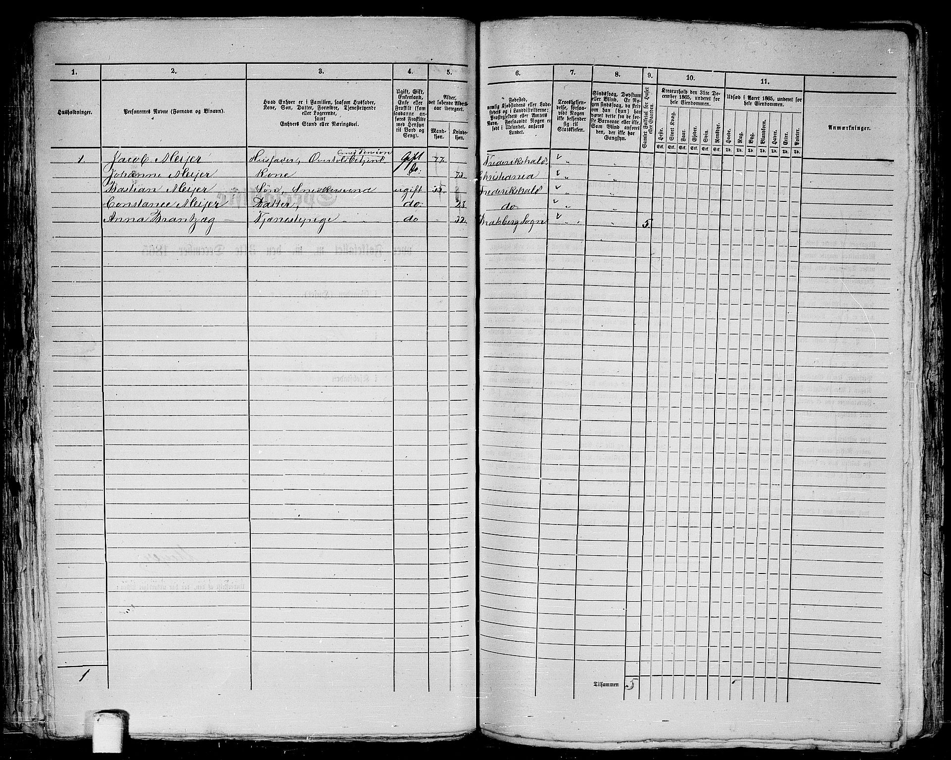 RA, 1865 census for Trondheim, 1865, p. 193