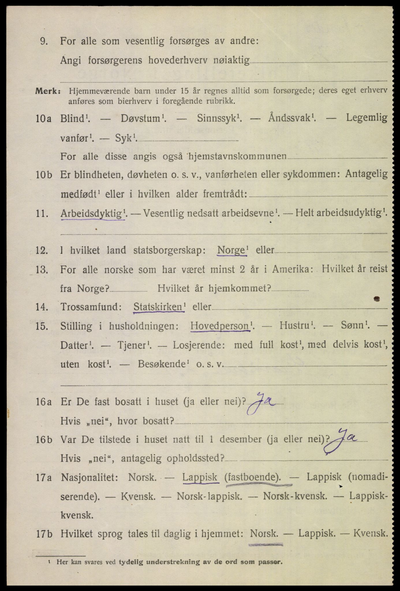 SAT, 1920 census for Beiarn, 1920, p. 4533