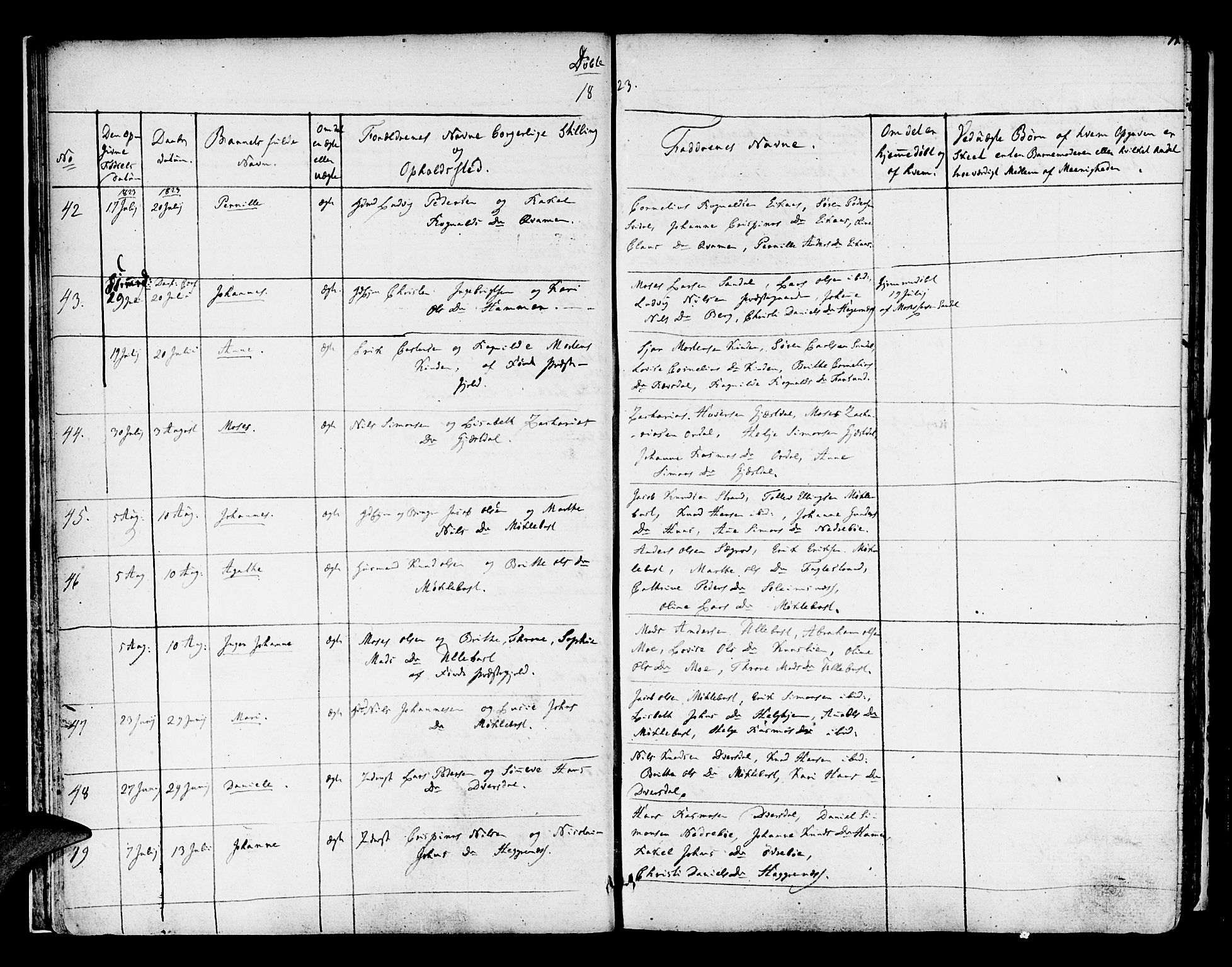 Jølster sokneprestembete, AV/SAB-A-80701/H/Haa/Haaa/L0008: Parish register (official) no. A 8, 1821-1833, p. 13