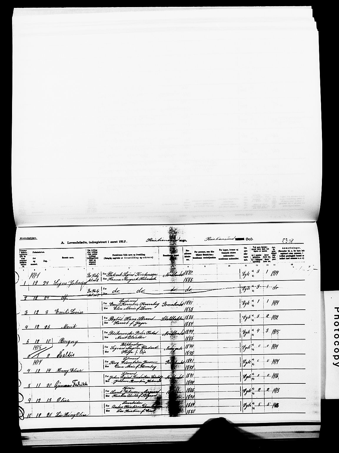 Ministerialprotokoller, klokkerbøker og fødselsregistre - Møre og Romsdal, AV/SAT-A-1454/572/L0861: Parish register (official) no. 572D05, 1913-1920