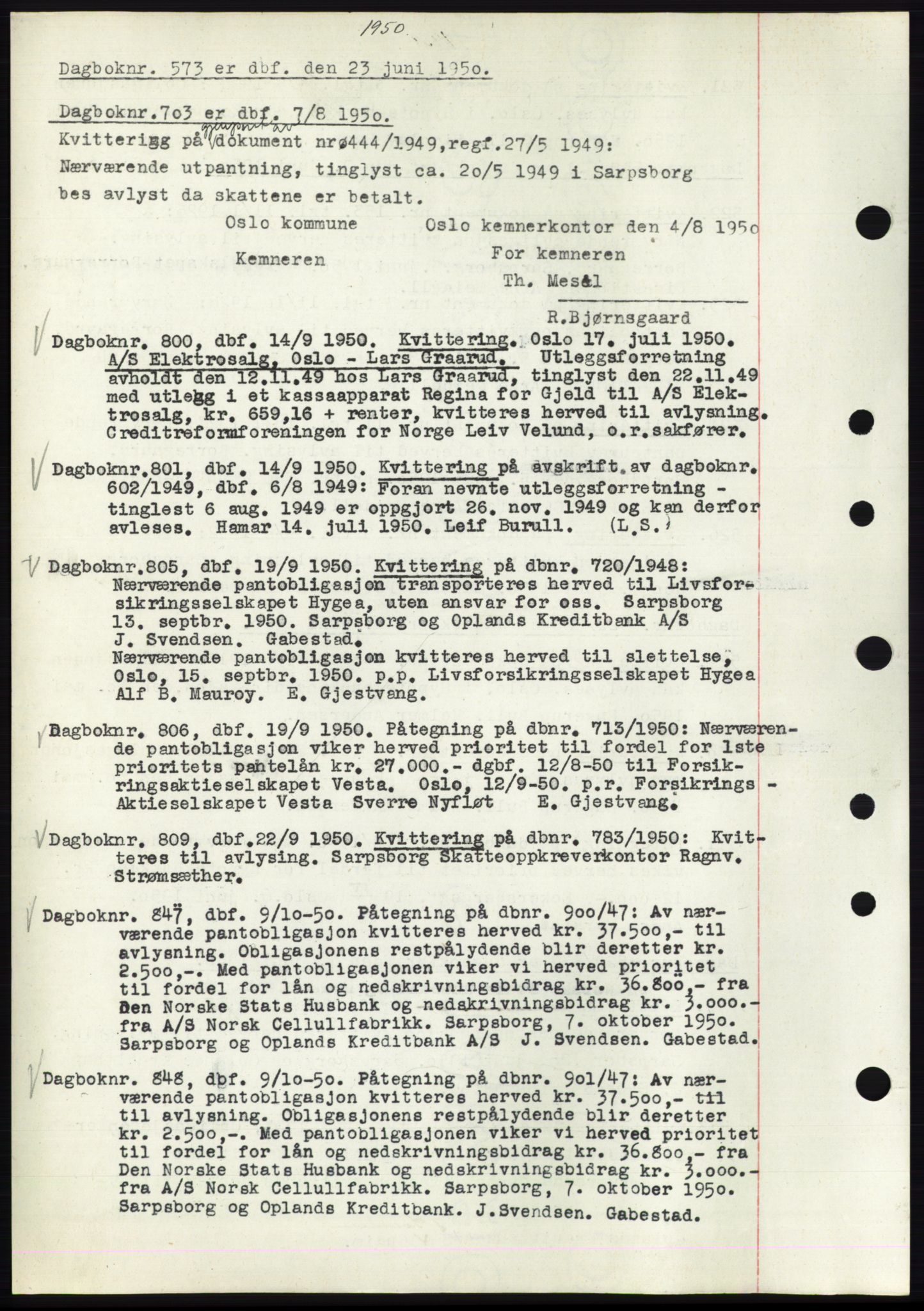 Sarpsborg byfogd, SAO/A-10864/G/Ga/Gae/L0001: Mortgage book no. C1, 1943-1951, Deed date: 23.06.1950