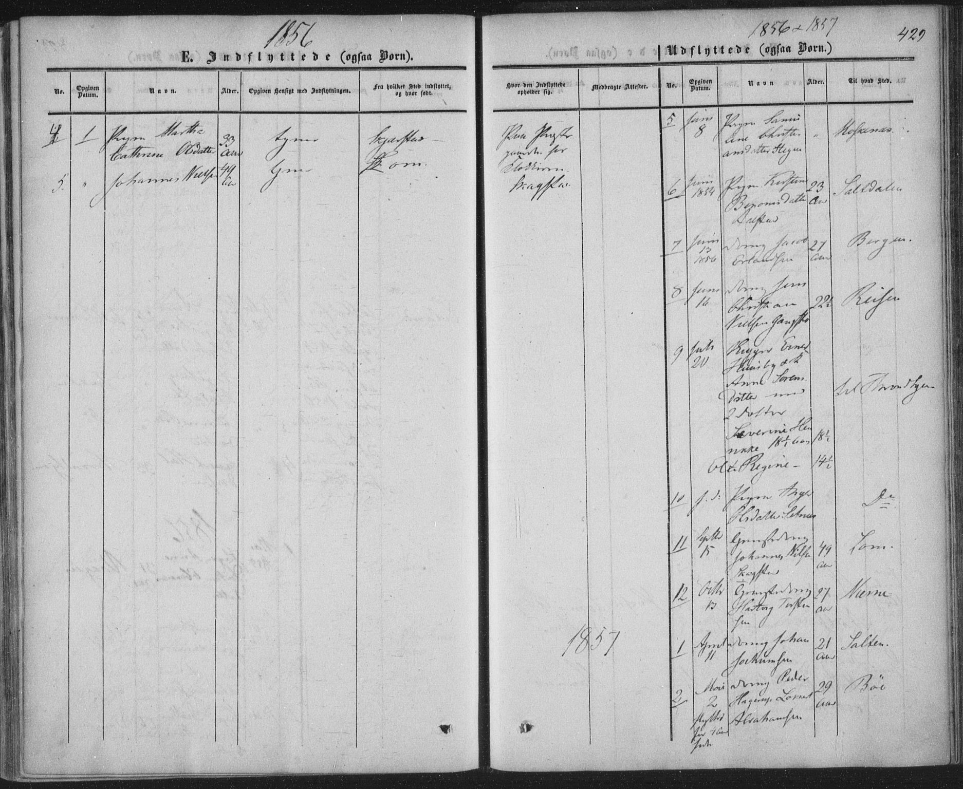 Ministerialprotokoller, klokkerbøker og fødselsregistre - Nordland, AV/SAT-A-1459/855/L0800: Parish register (official) no. 855A08, 1852-1864, p. 429