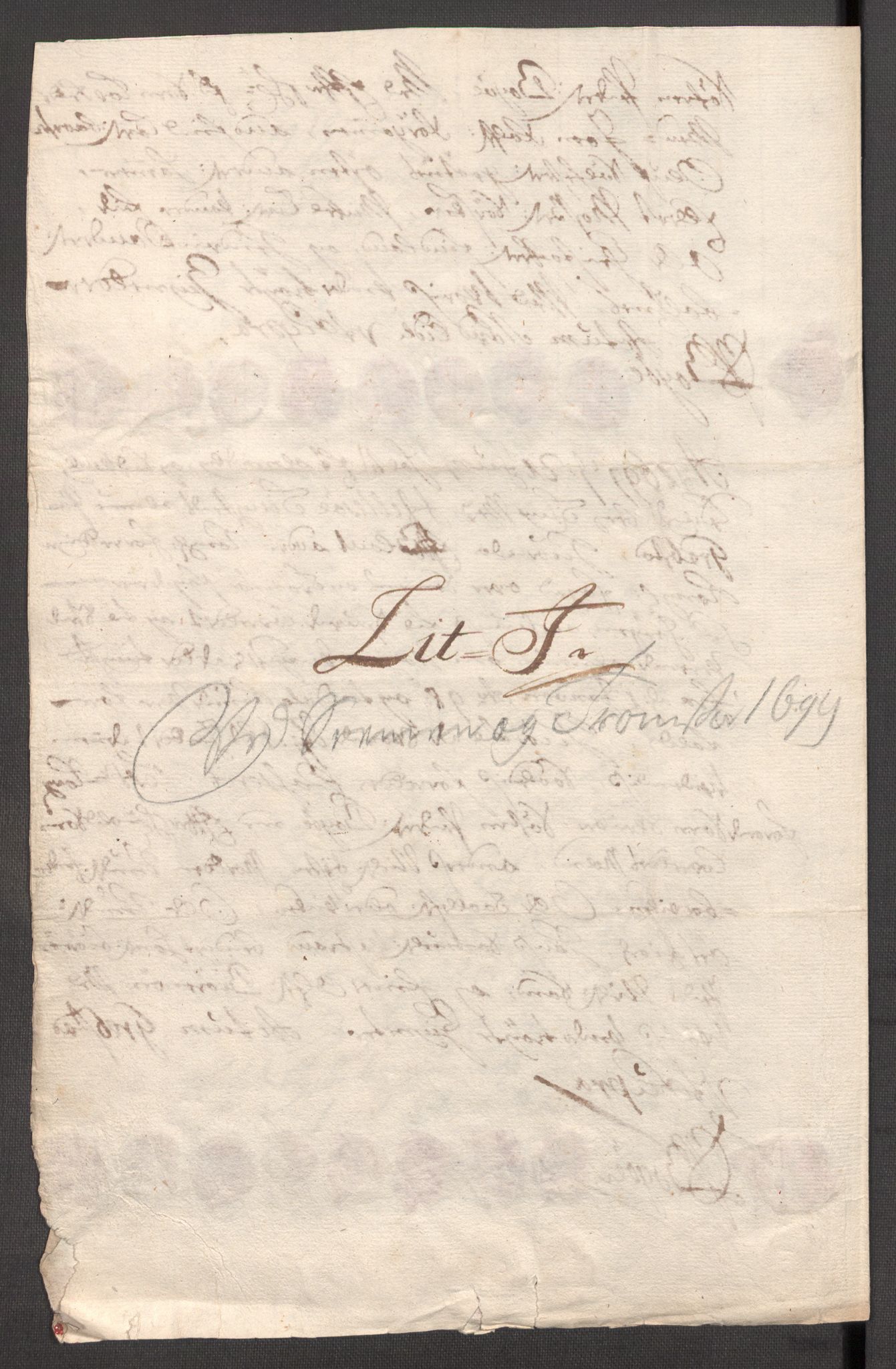 Rentekammeret inntil 1814, Reviderte regnskaper, Fogderegnskap, AV/RA-EA-4092/R68/L4754: Fogderegnskap Senja og Troms, 1697-1699, p. 335