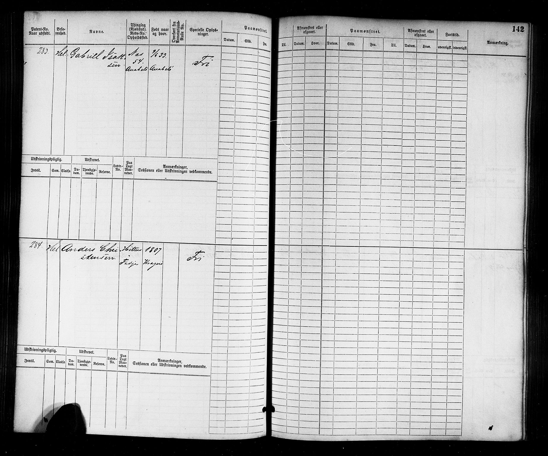 Flekkefjord mønstringskrets, AV/SAK-2031-0018/F/Fb/L0001: Hovedrulle nr 1-764, N-4, 1868-1900, p. 146