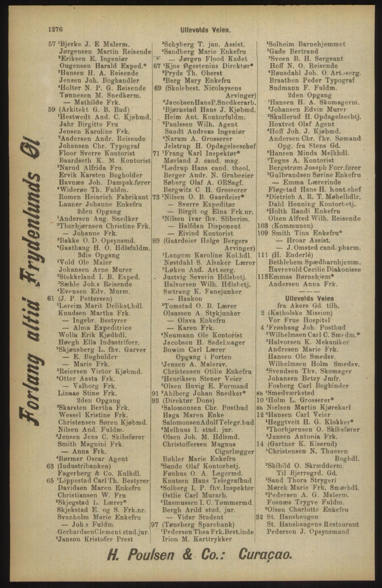 Kristiania/Oslo adressebok, PUBL/-, 1904, p. 1276