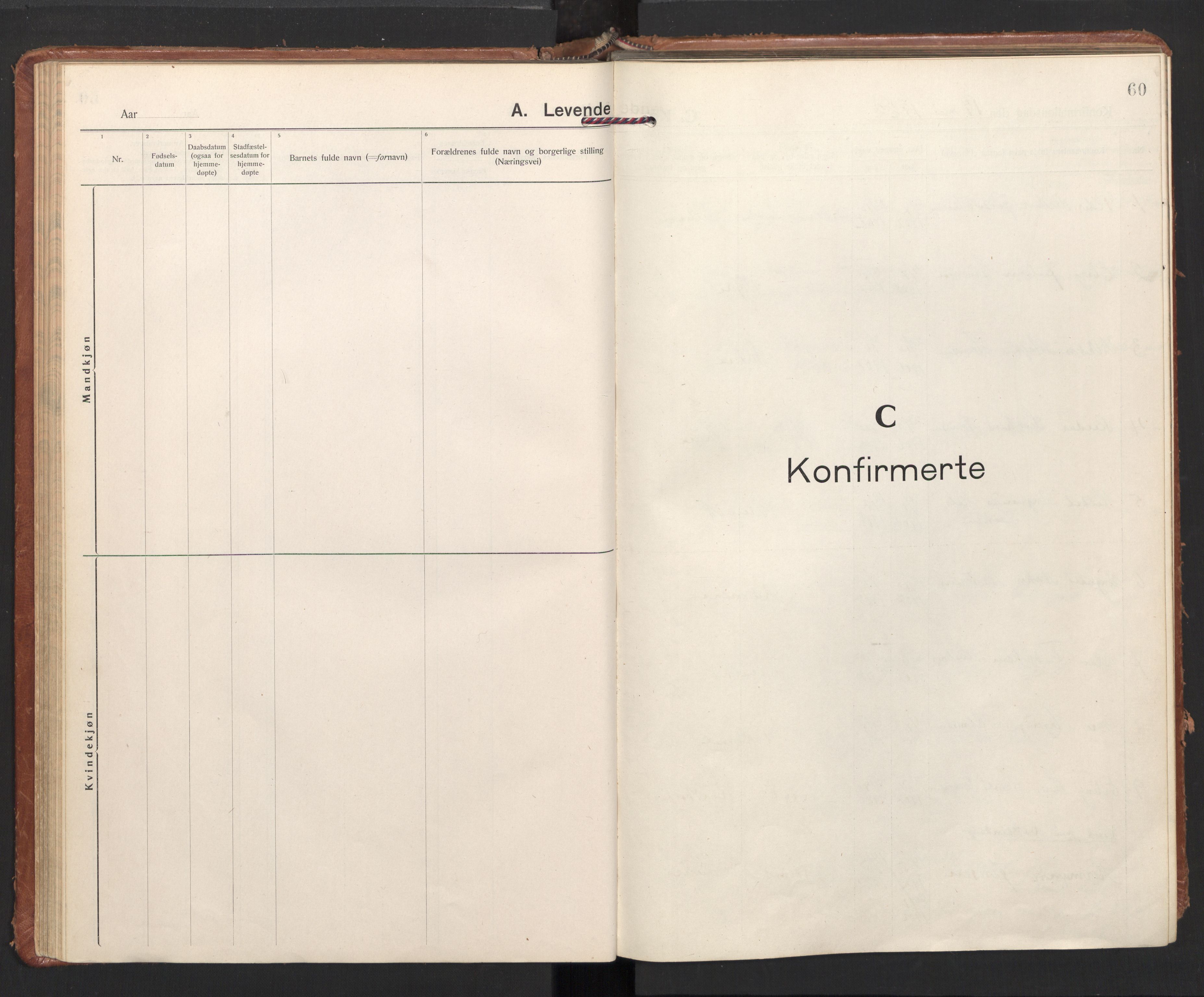 Ministerialprotokoller, klokkerbøker og fødselsregistre - Nordland, SAT/A-1459/897/L1408: Parish register (official) no. 897A15, 1922-1938, p. 60