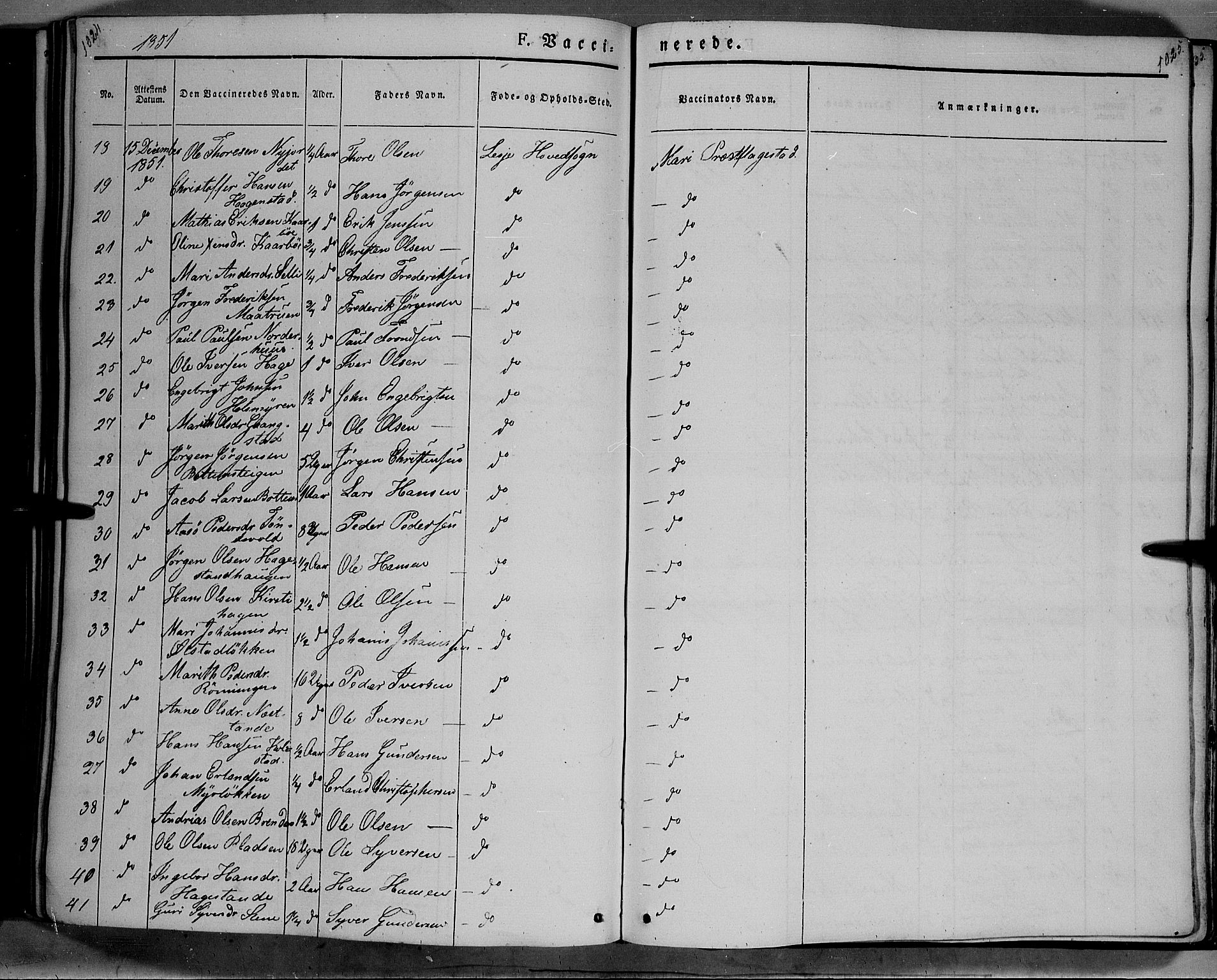 Lesja prestekontor, SAH/PREST-068/H/Ha/Haa/L0006: Parish register (official) no. 6B, 1843-1854, p. 1024-1025