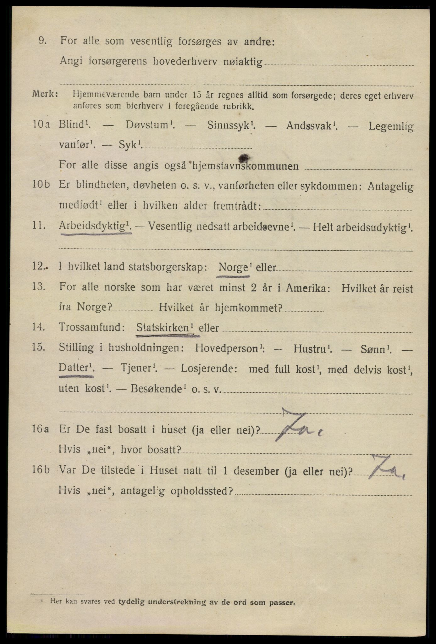 SAO, 1920 census for Drøbak, 1920, p. 4398