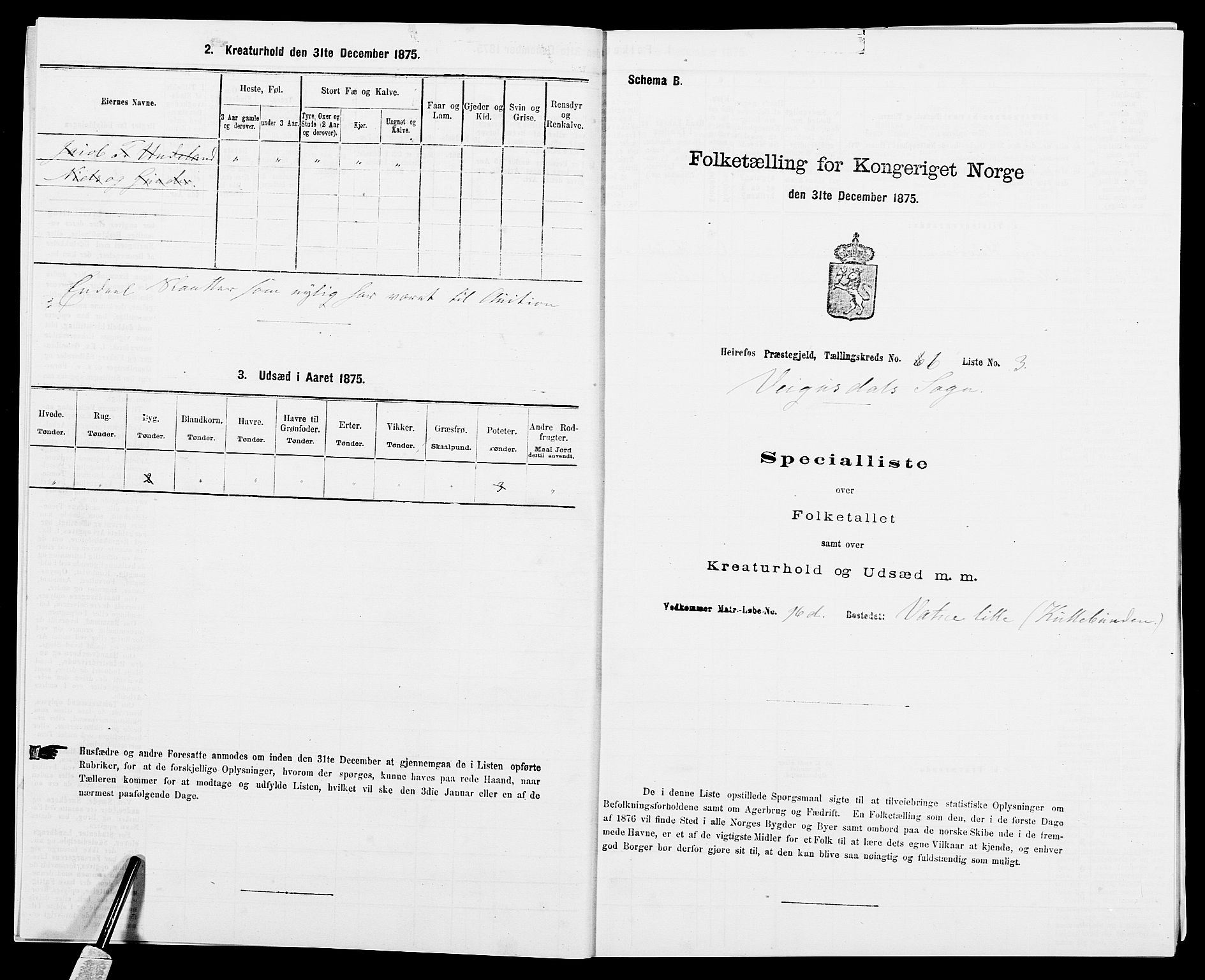 SAK, 1875 census for 0933P Herefoss, 1875, p. 475