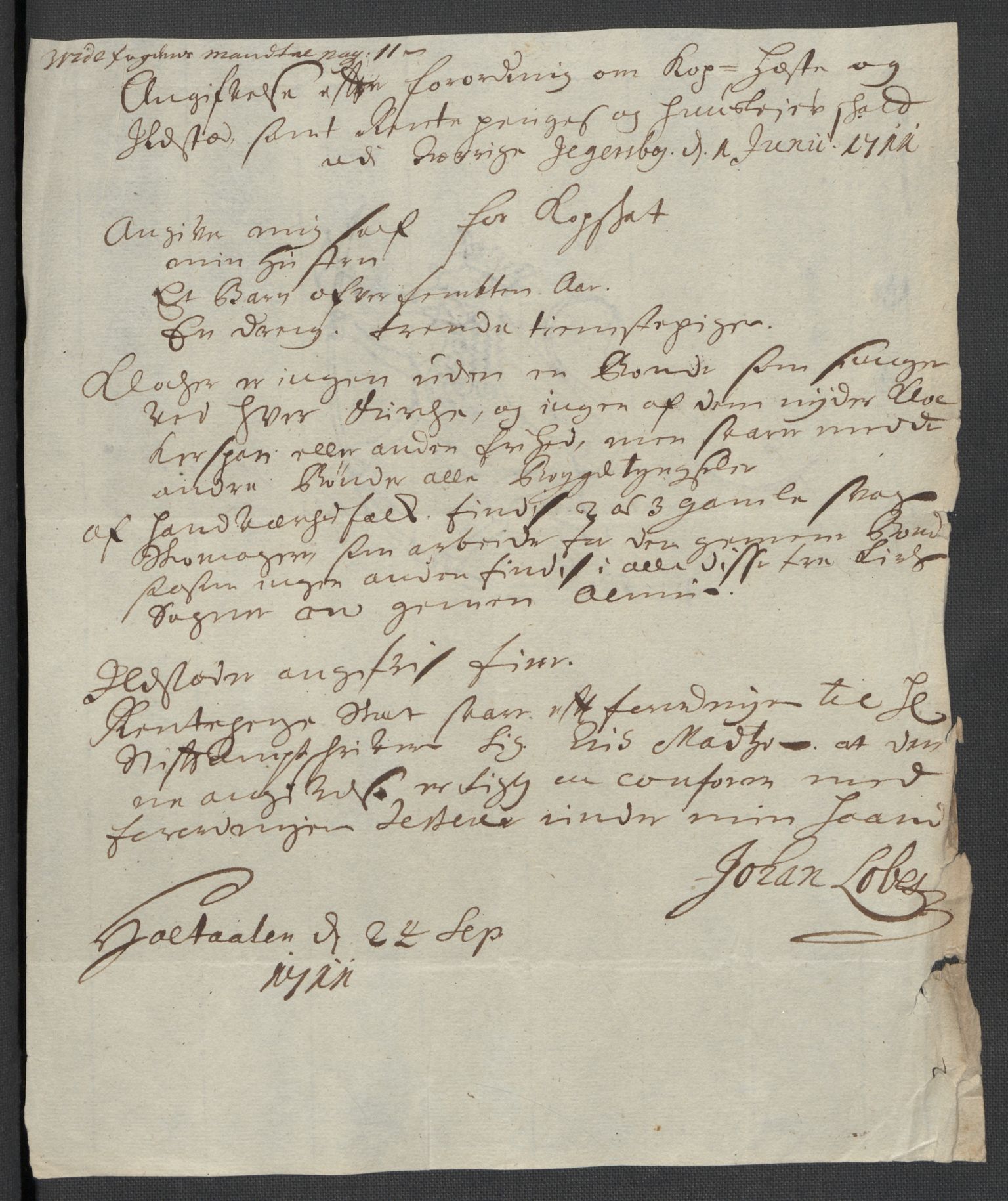 Rentekammeret inntil 1814, Reviderte regnskaper, Fogderegnskap, AV/RA-EA-4092/R60/L3961: Fogderegnskap Orkdal og Gauldal, 1711, p. 200