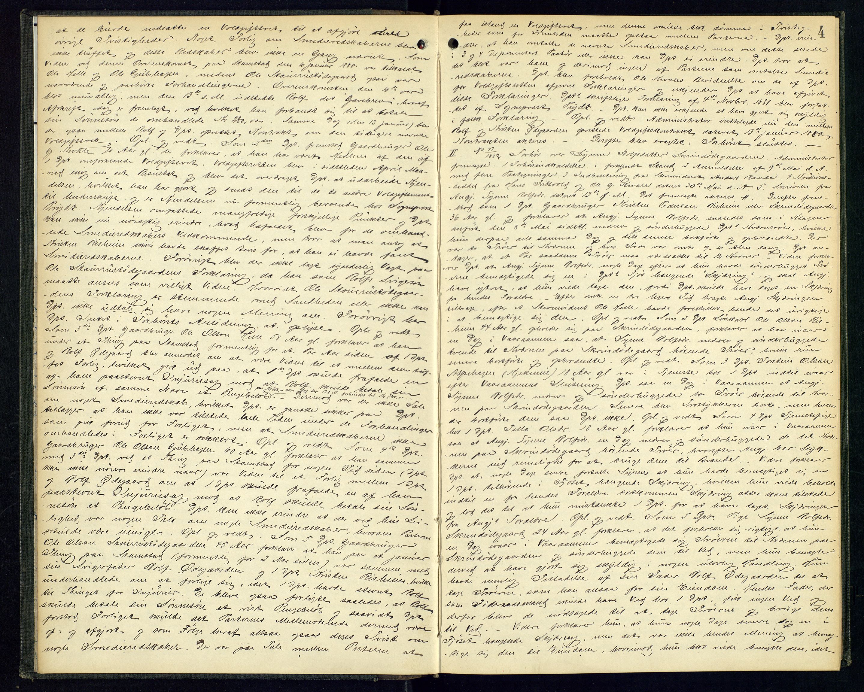 Nord-Gudbrandsdal tingrett, AV/SAH-TING-002/G/Gc/Gca/L0017: Ekstrarettsprotokoll, 1882-1886, p. 4