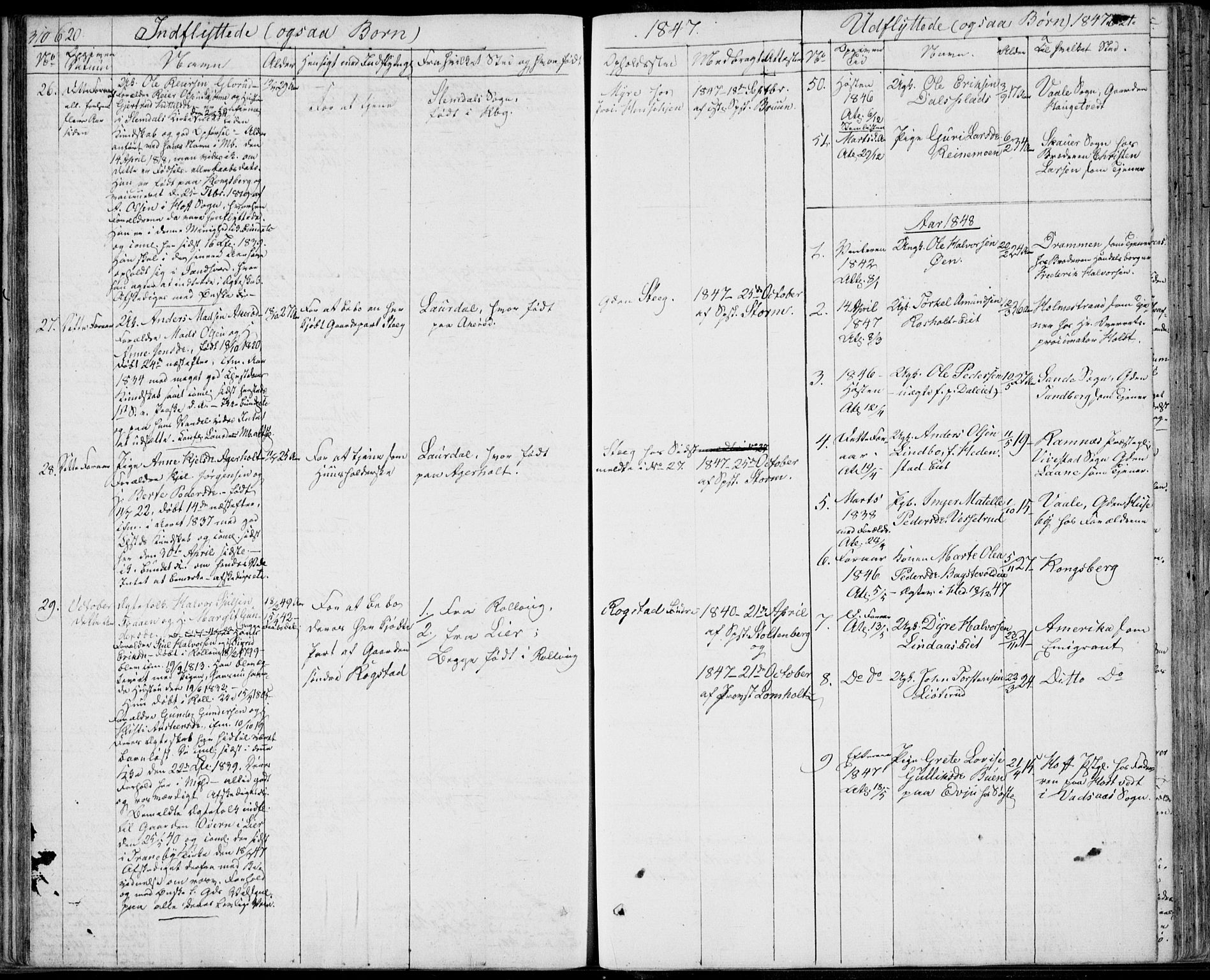 Sandsvær kirkebøker, AV/SAKO-A-244/F/Fa/L0005: Parish register (official) no. I 5, 1840-1856, p. 620-621