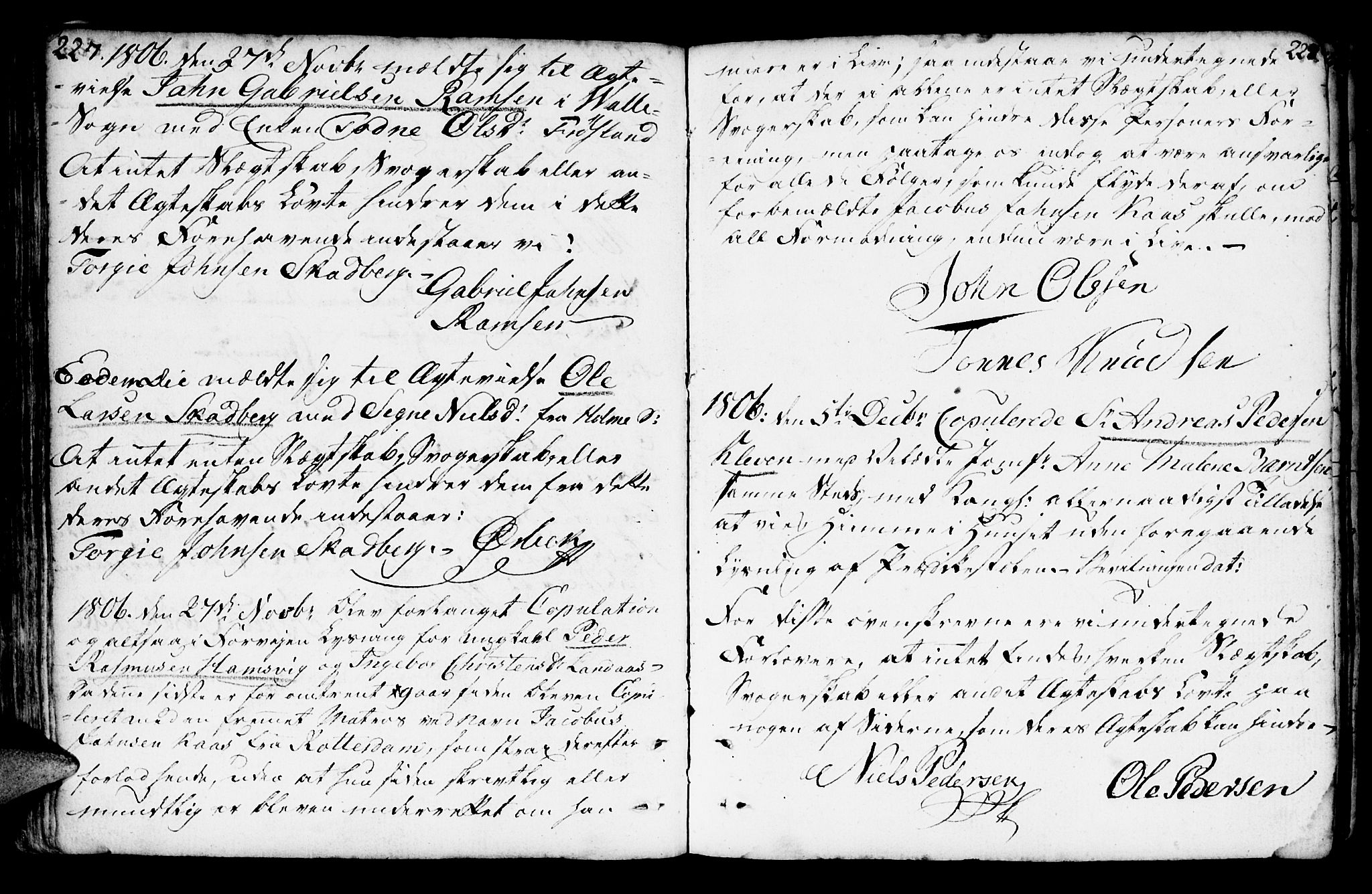 Mandal sokneprestkontor, AV/SAK-1111-0030/F/Fa/Faa/L0007: Parish register (official) no. A 7, 1783-1818, p. 227-228